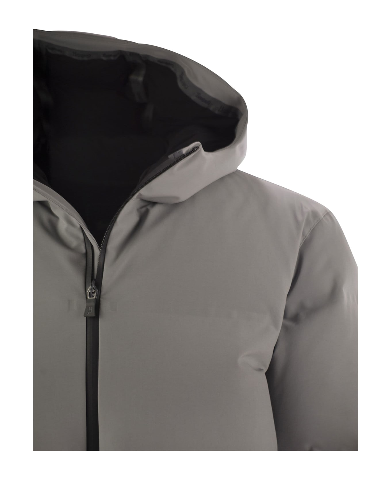 Herno Long Laminar Down Jacket - Grey