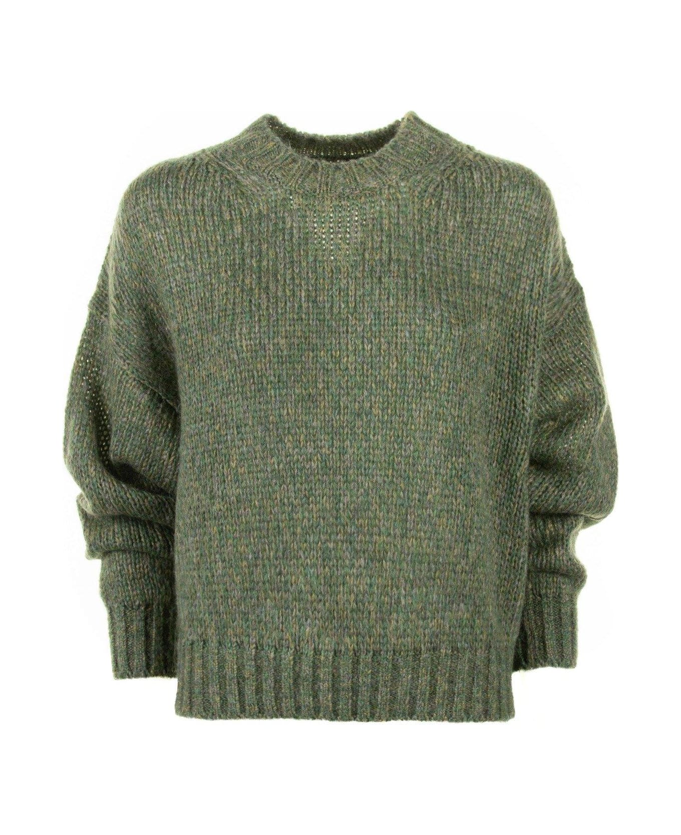 Weekend Max Mara Crewneck Long-sleeved Jumper - Verde