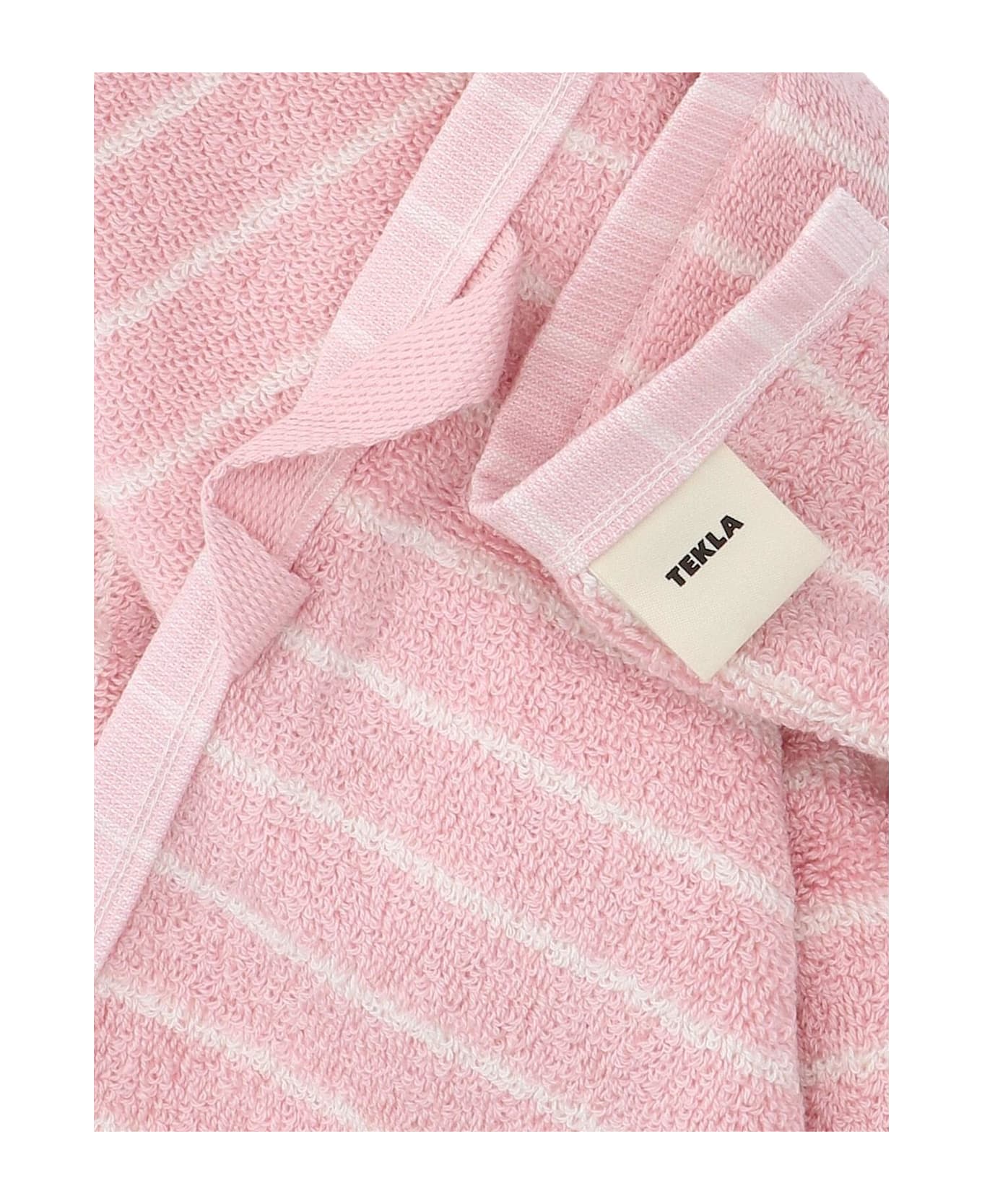 Tekla Guest Towel - Shaded Pink Stripes