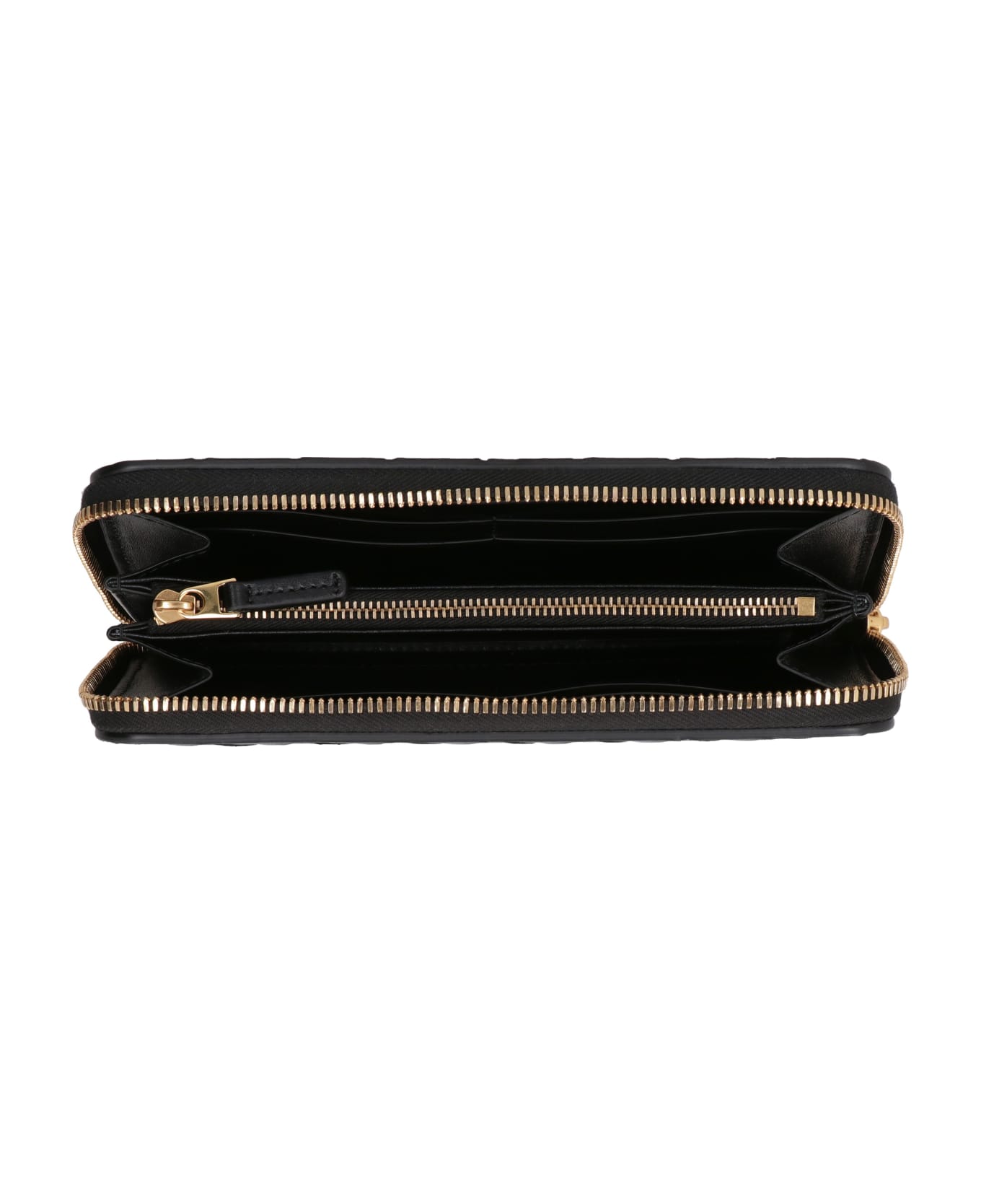 Bottega Veneta Leather Zip-around Wallet - black