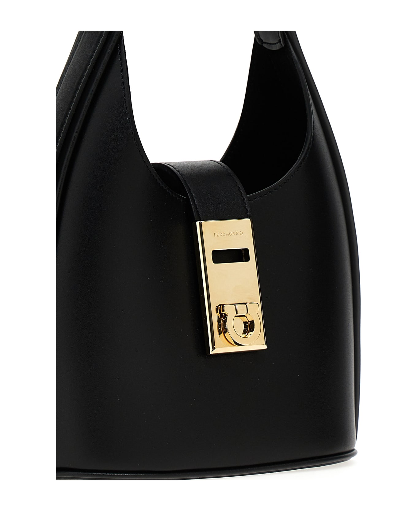 Ferragamo 'mini Hobo' Handbag - Black トートバッグ