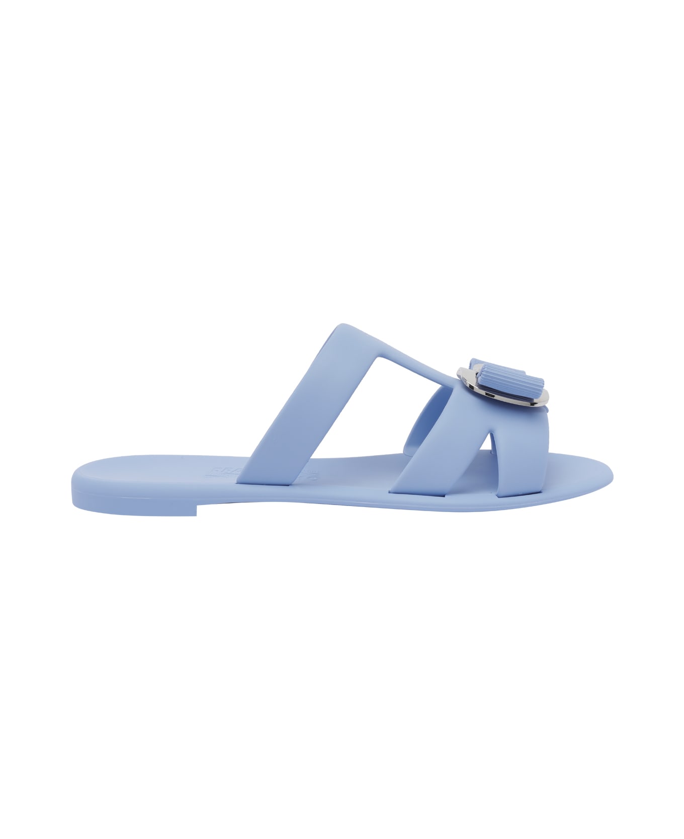 Ferragamo New Vara Slide Sandals - Blue