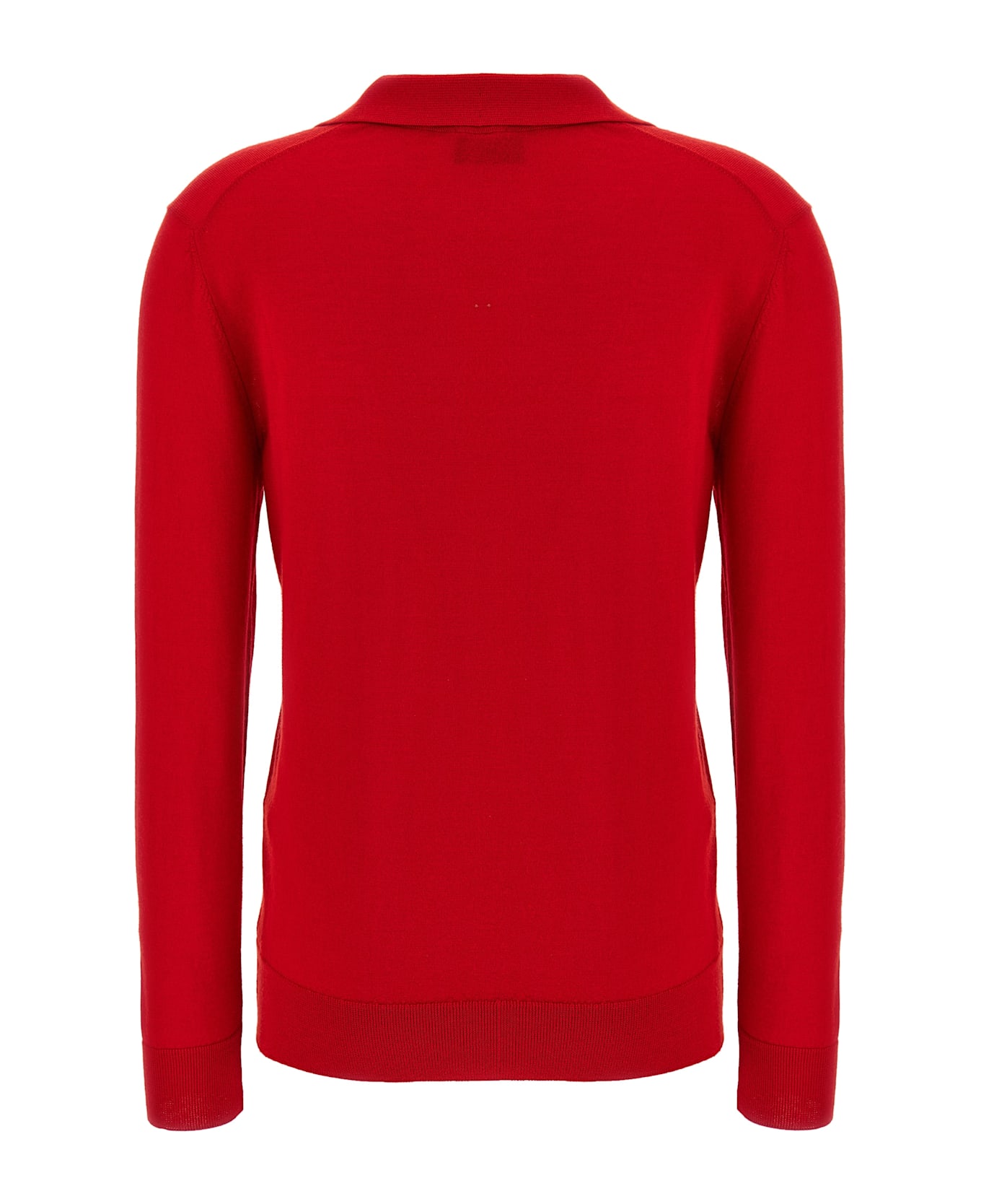 Brioni Cashmere And Silk Polo Shirt - Red