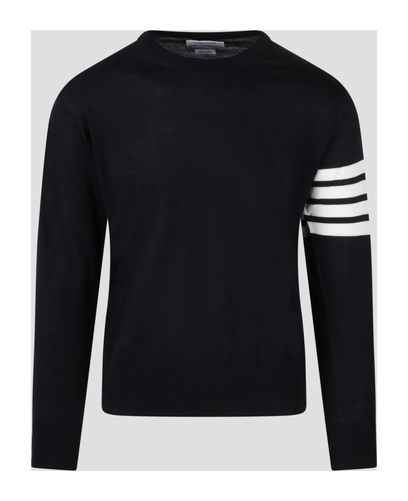 Thom Browne 4 Bar Classic Crewneck Merino Wool Pullover | italist