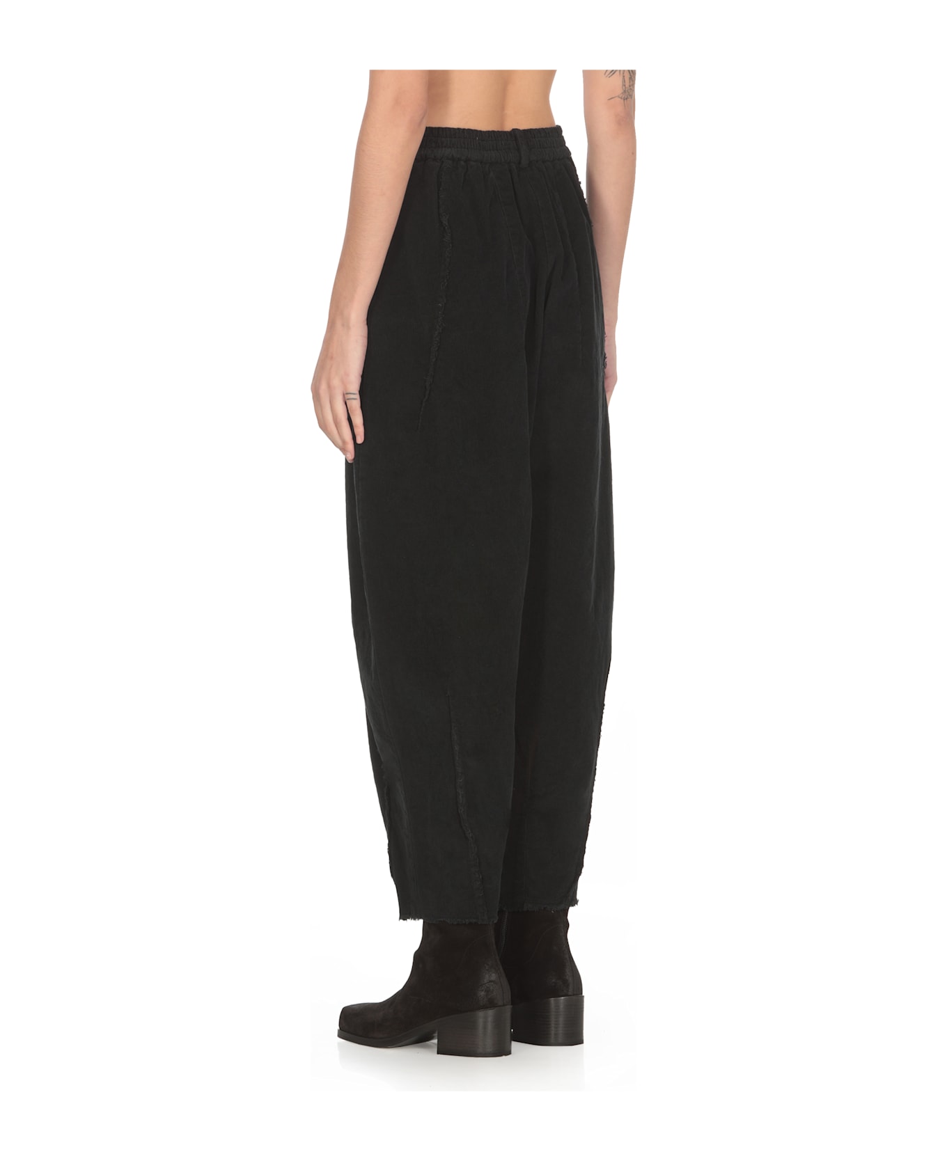 Sanctamuerte Cotton Pants - Black