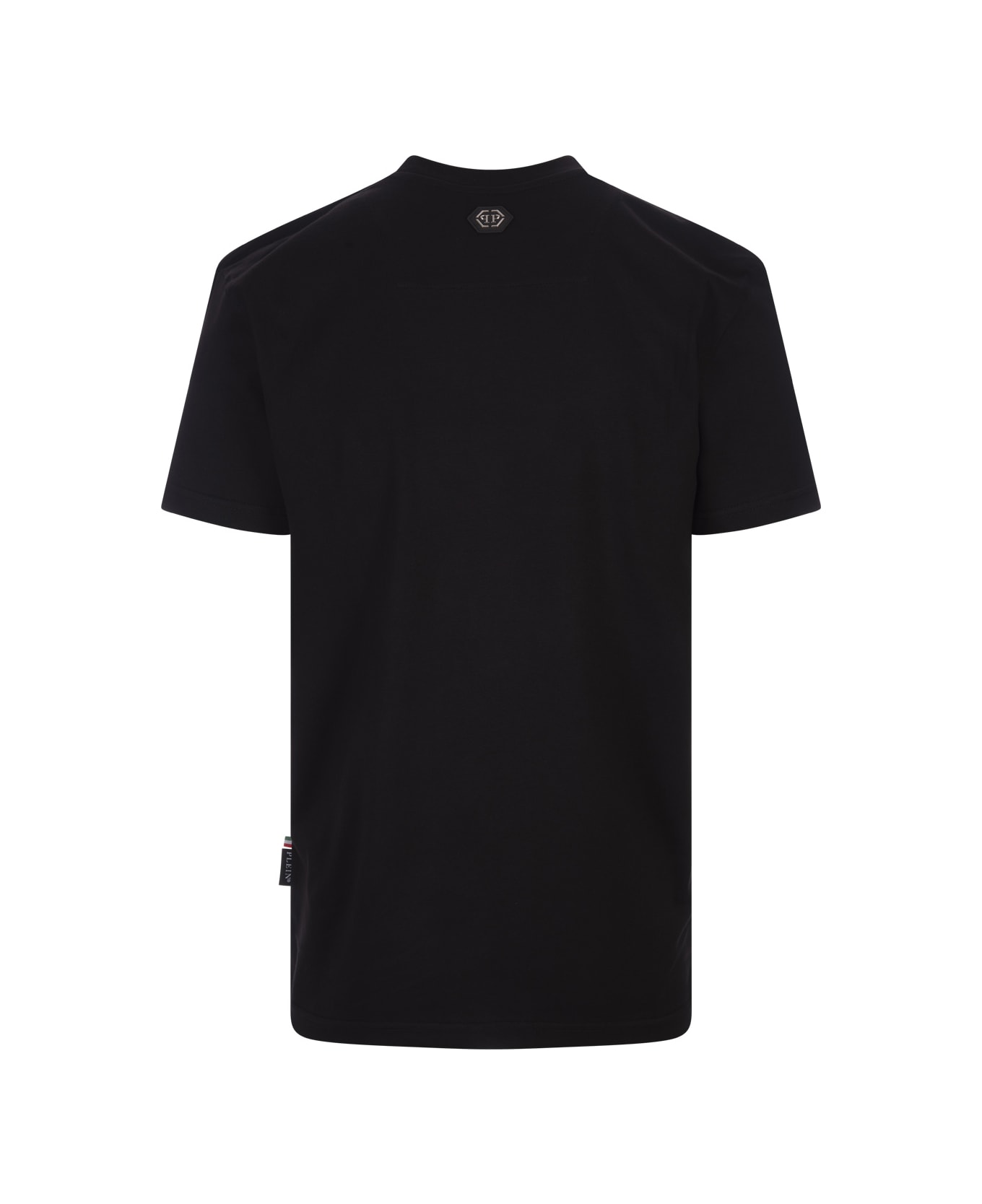 Philipp Plein Black Dripping Skull T-shirt - Black