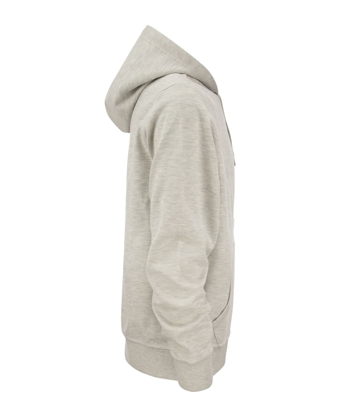 Polo Ralph Lauren Double Knit Hoodie Sweatshirt - Grey
