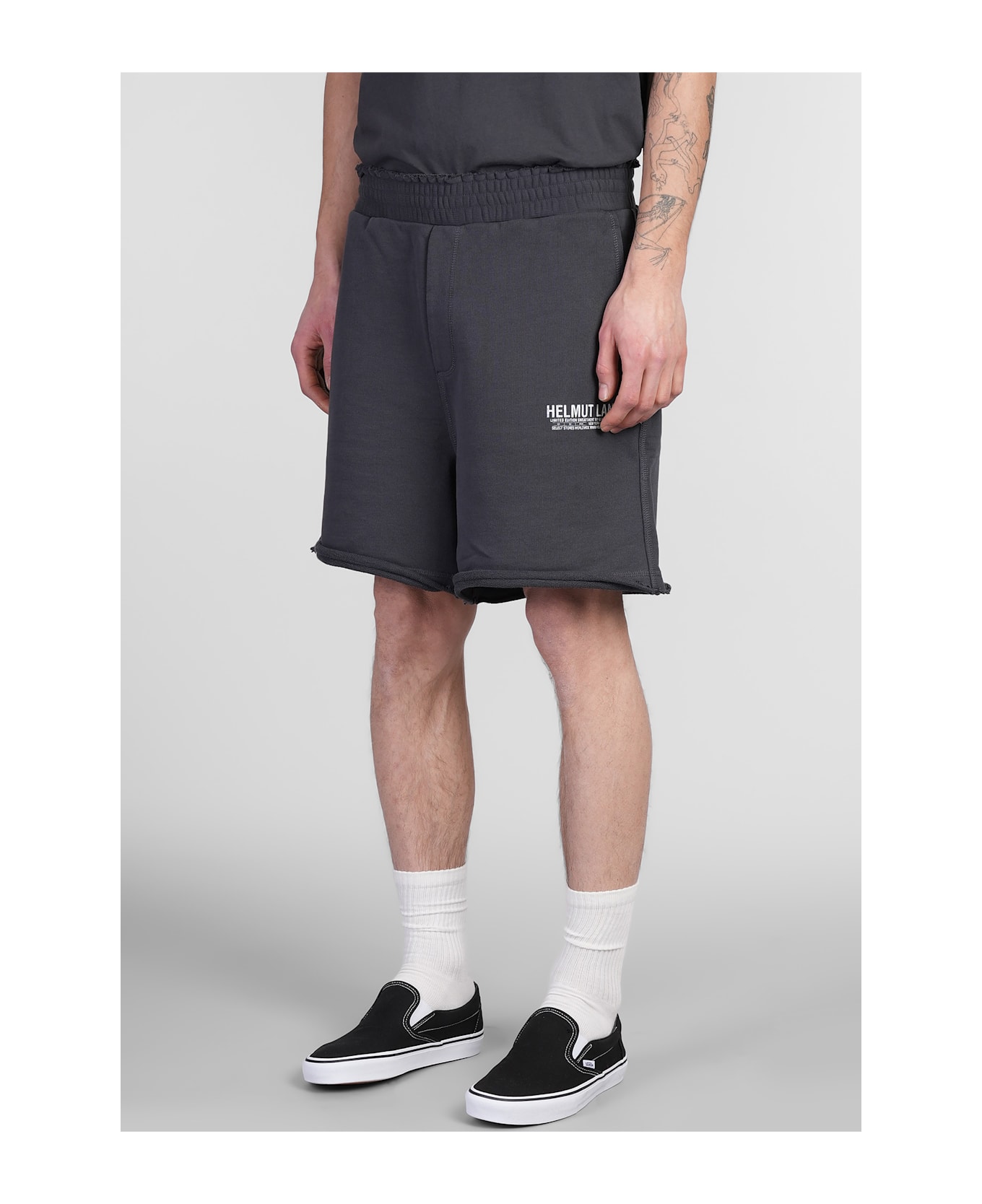 Helmut Lang Shorts In Grey Cotton - grey