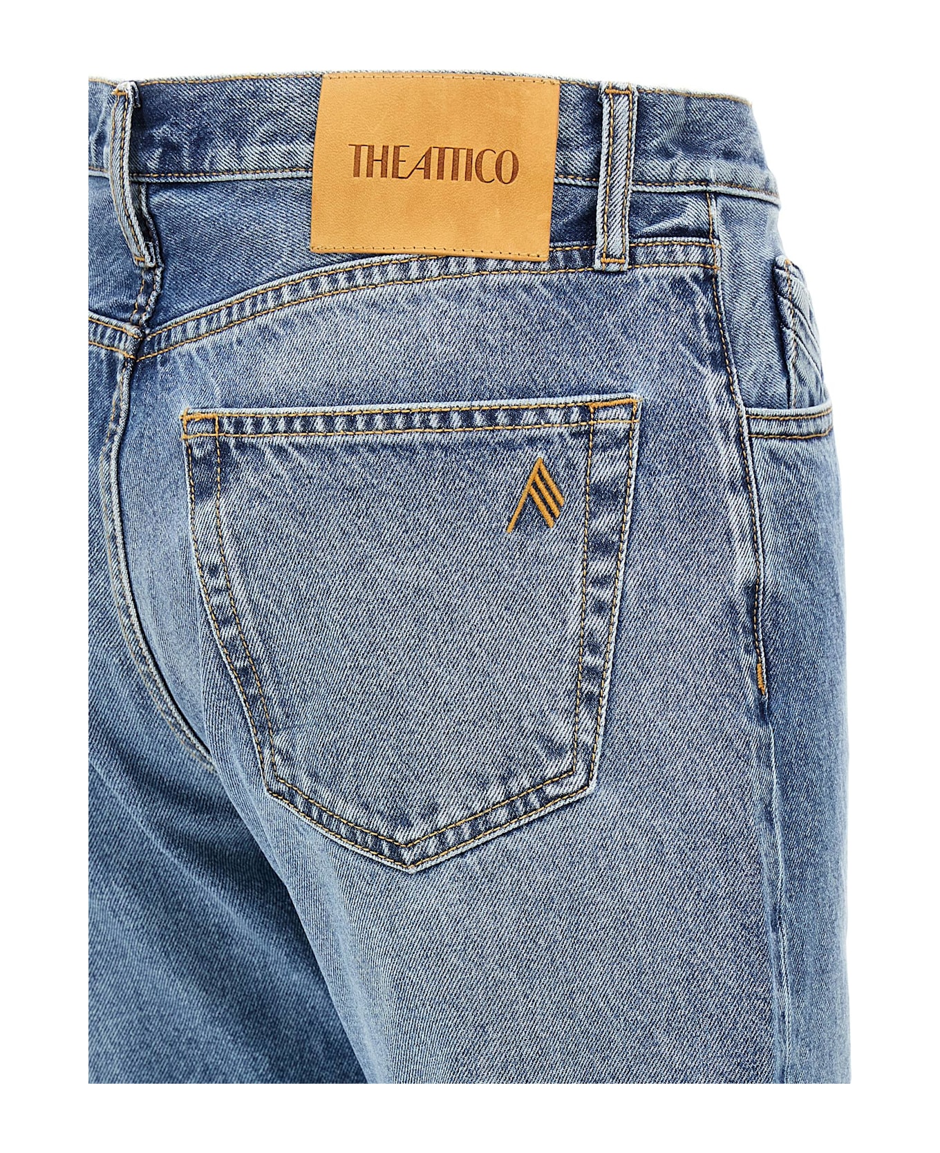 The Attico Long Denim Jeans - Blue