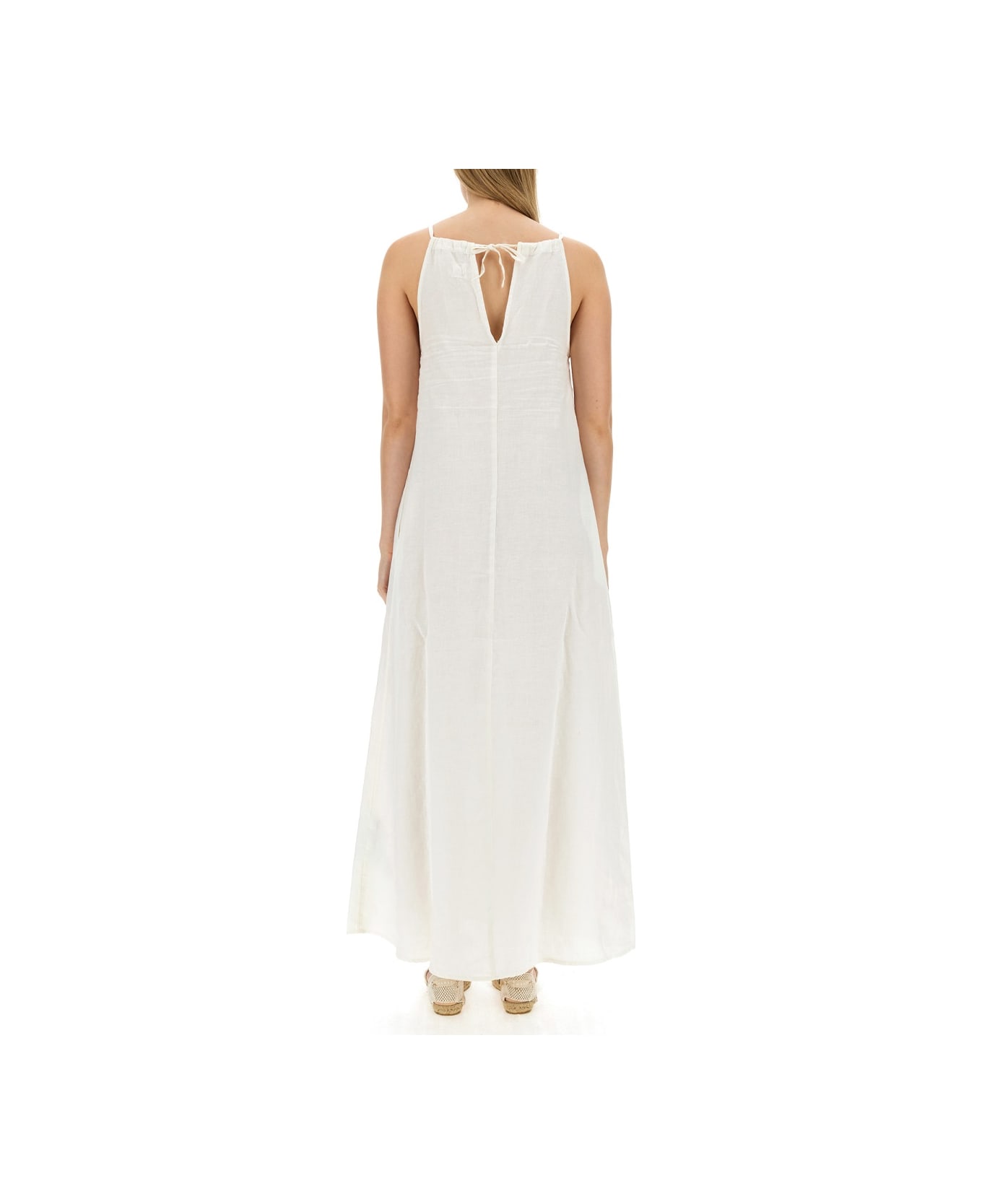 120% Lino Long Dress - IVORY
