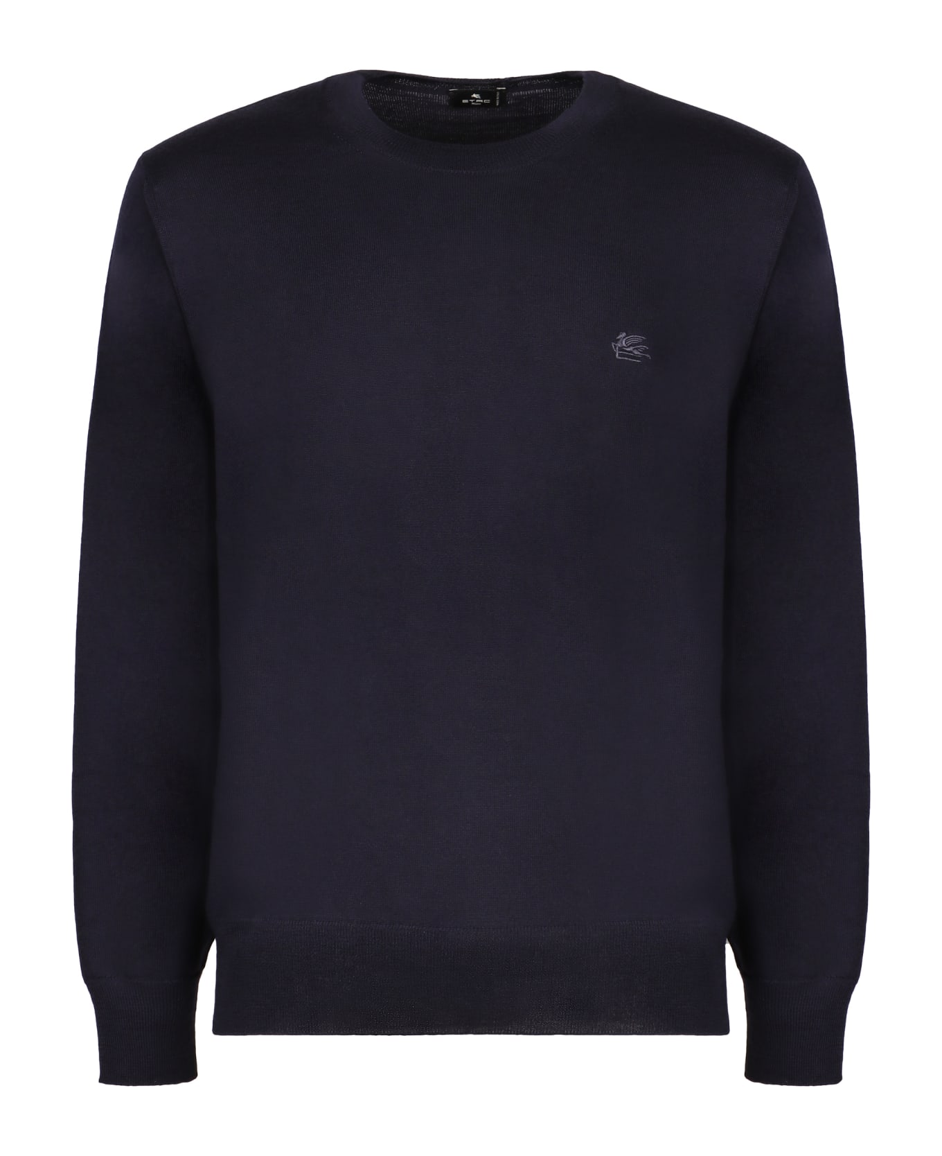 Etro Crew-neck Wool Sweater - blue