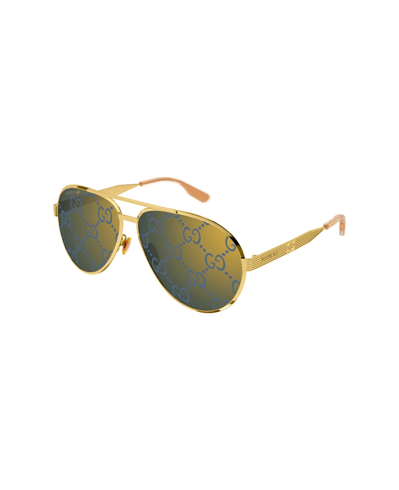 Gucci Eyewear Gucci Gg1513s Linea Lettering 005 Sunglasses look - Oro