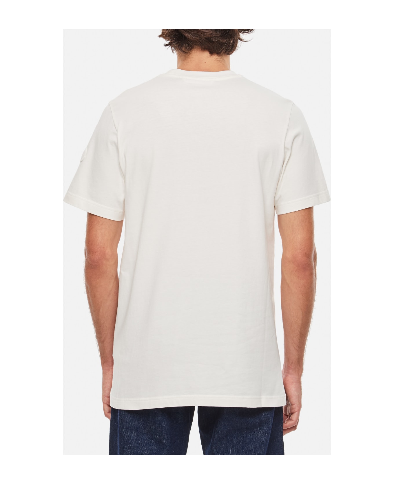Moncler T-shirt Logo - White