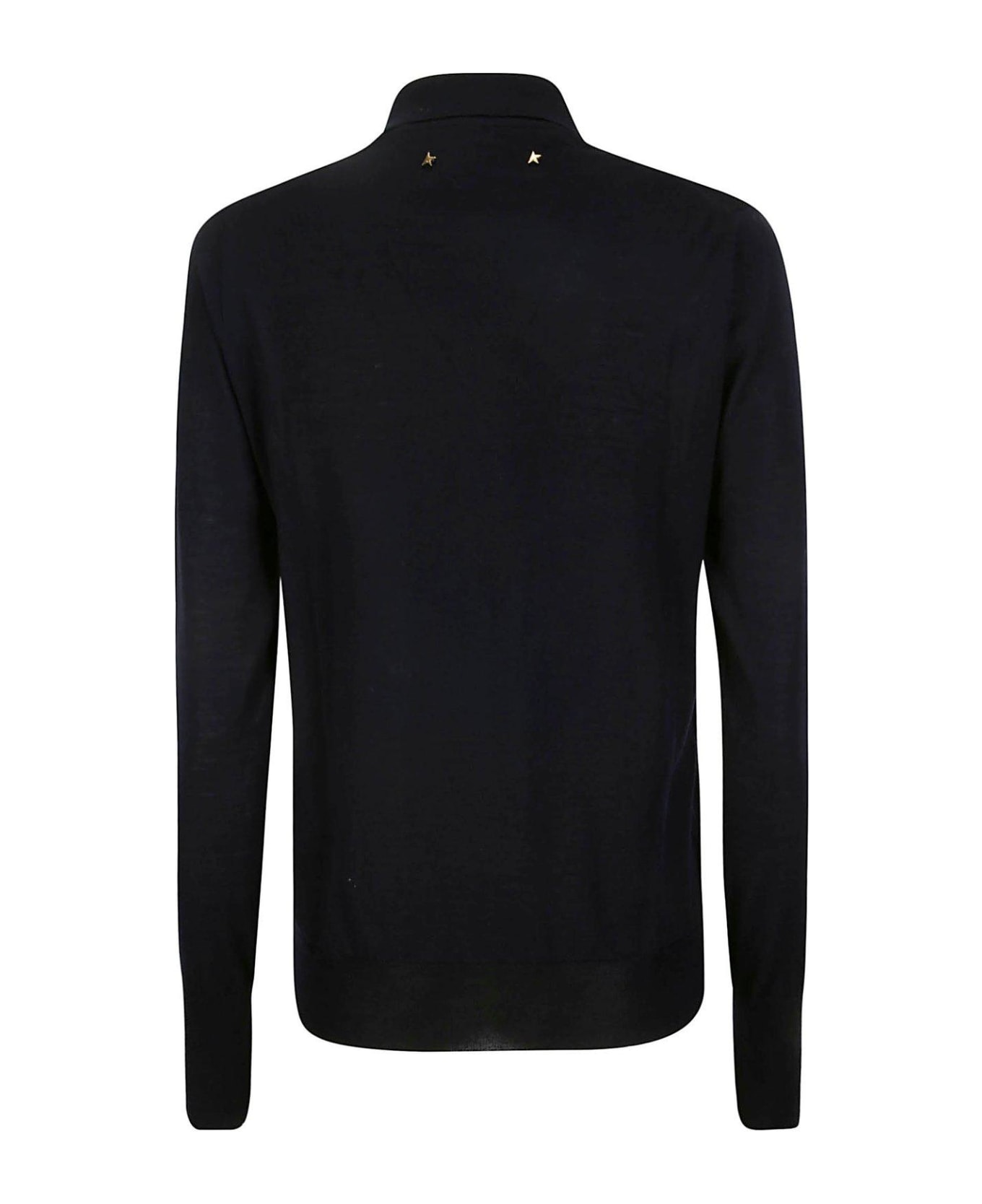 Golden Goose Long-sleeved Knitted Polo Shirt - 50501