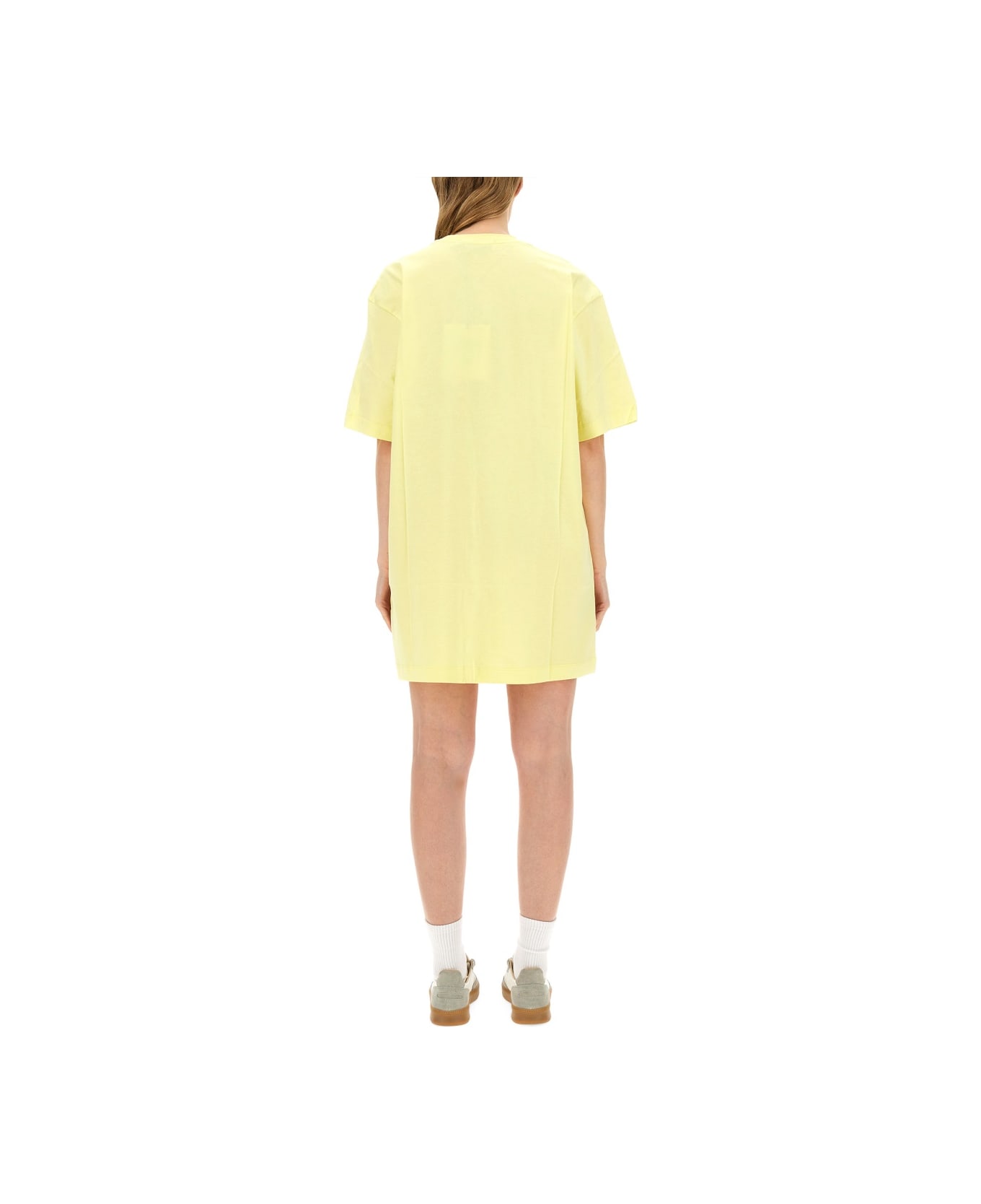 MSGM T-shirt Dress - YELLOW