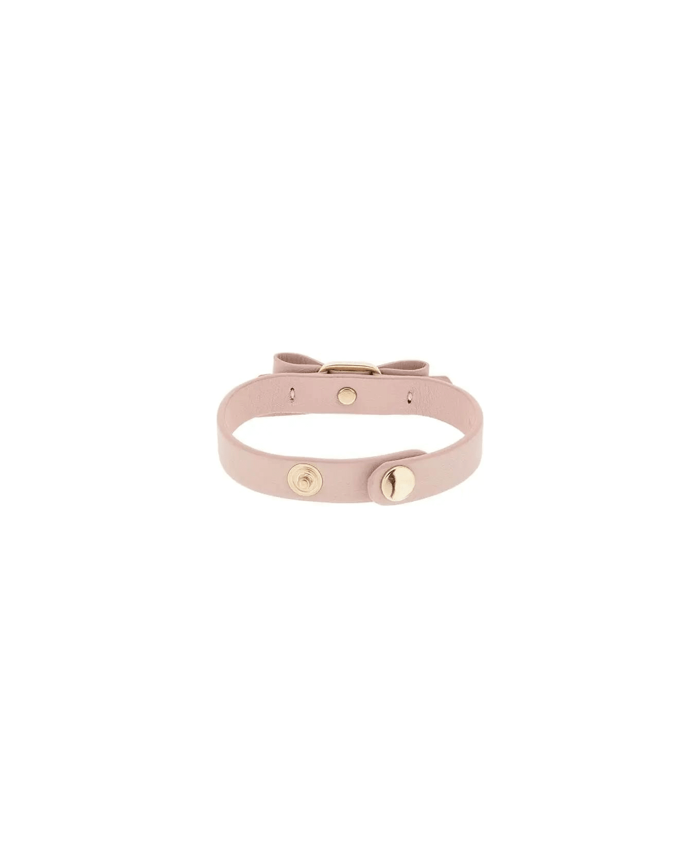 Ferragamo Vara Bow Leather Bracelet - PINK/GOLD ブレスレット