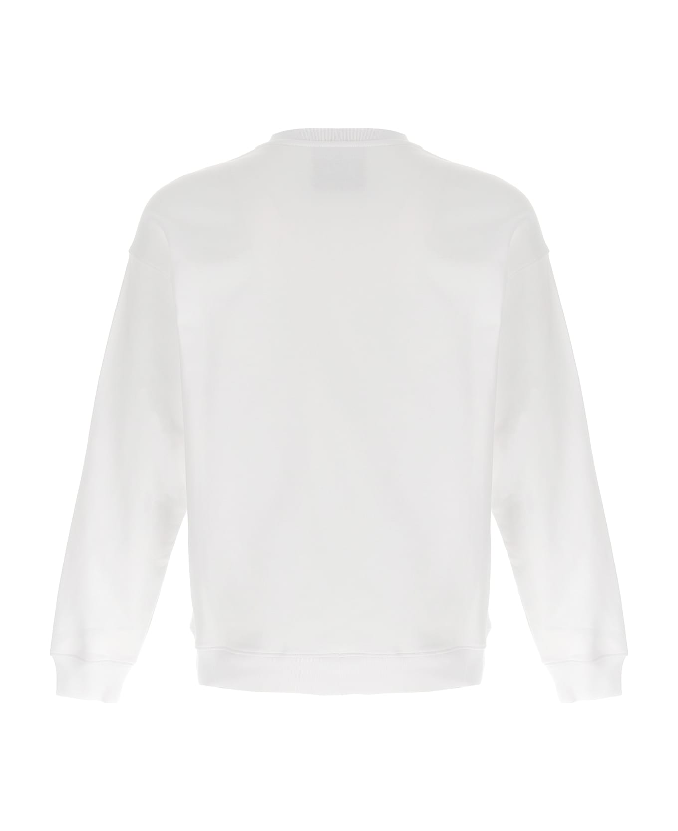 Moschino Logo Print Sweatshirt - White