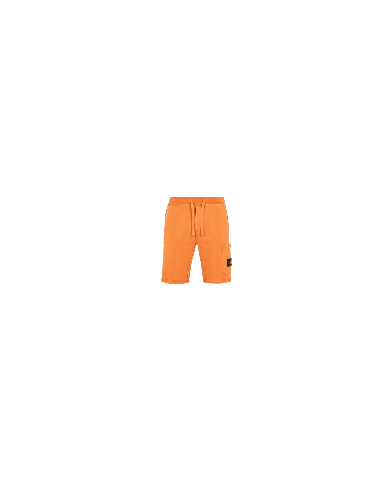 Stone Island Logo Sport Shorts - Beige