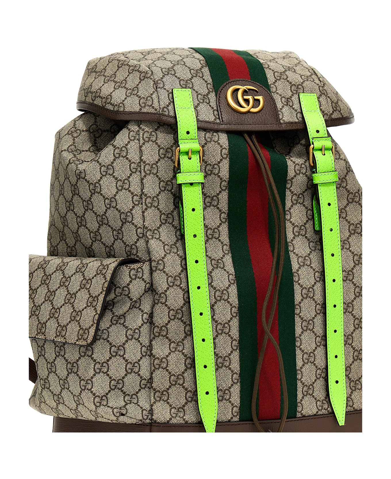 Gucci 'ophidia Gg' Midi Backpack - Green