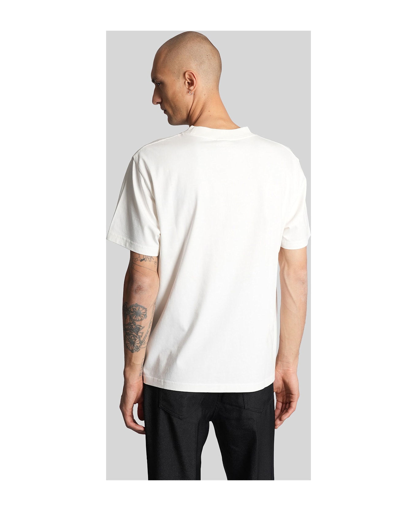 Courrèges T-shirt In White Cotton - white