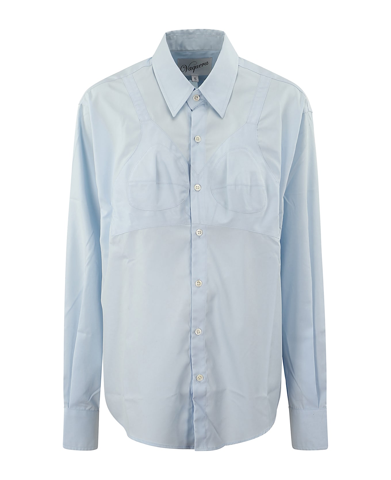 Vaquera Women Bra Button Down Shirt Woven - BABY BLUE