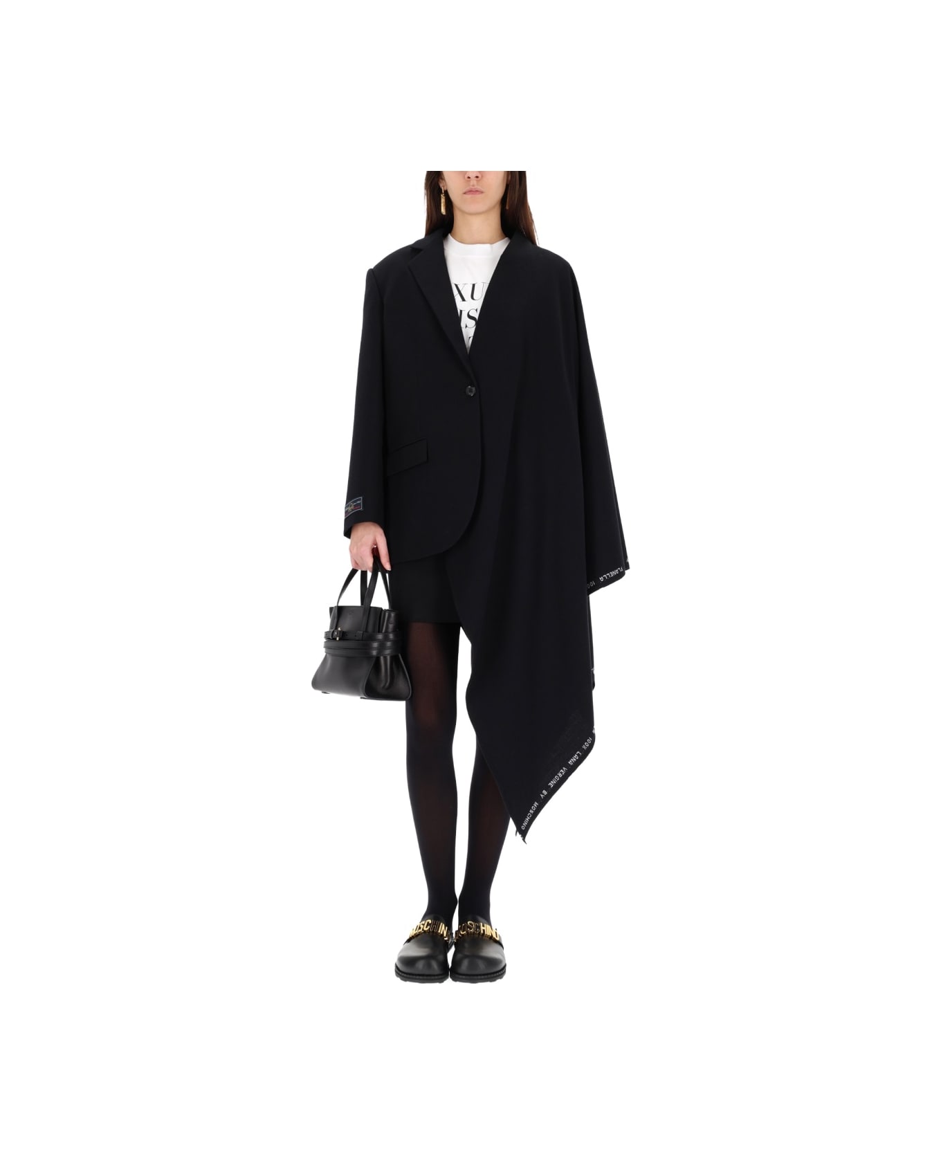 Moschino Wool Flannel Jacket - BLACK