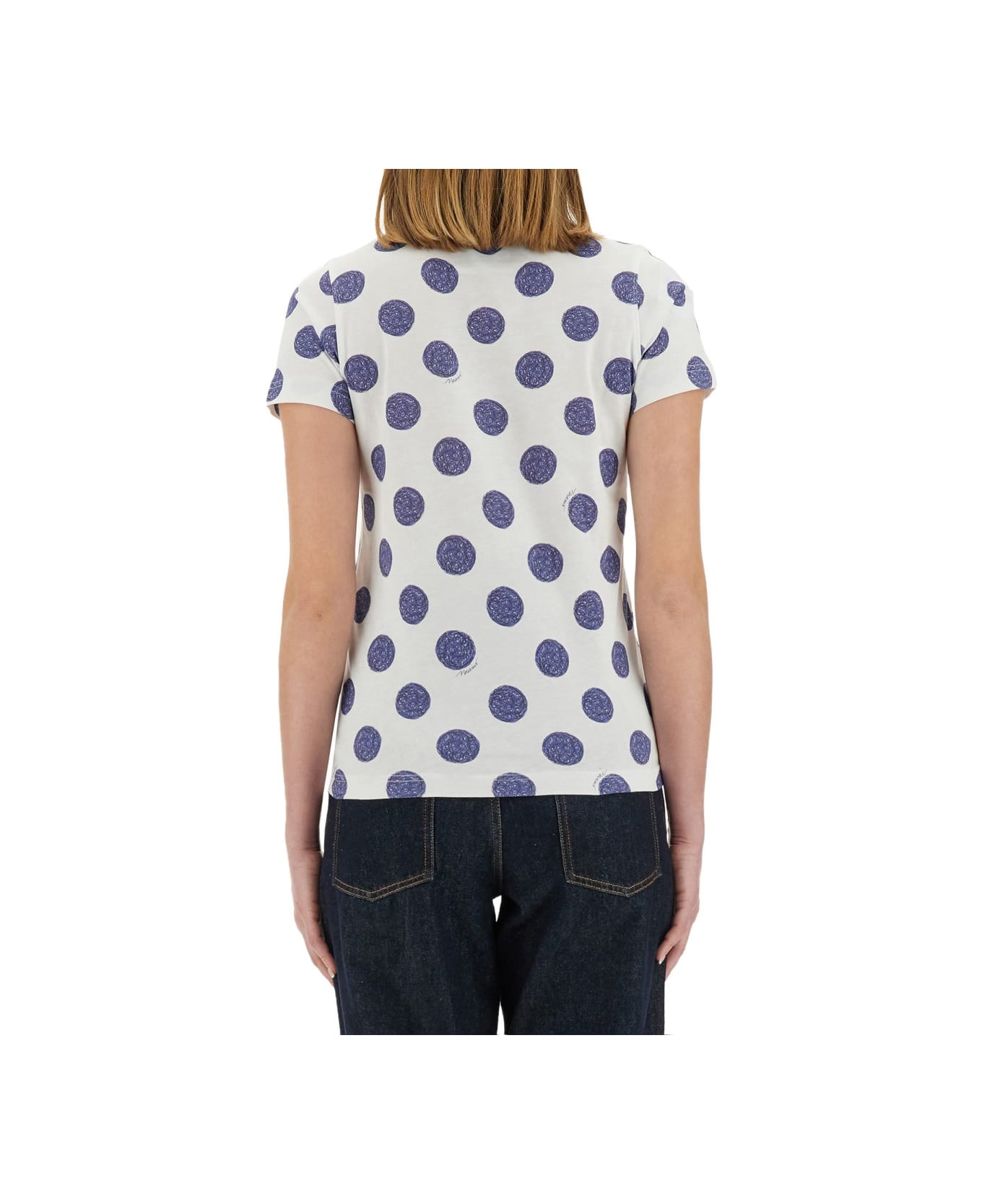 Moschino "ballpoint Pen Polka Dots" T-shirt - WHITE