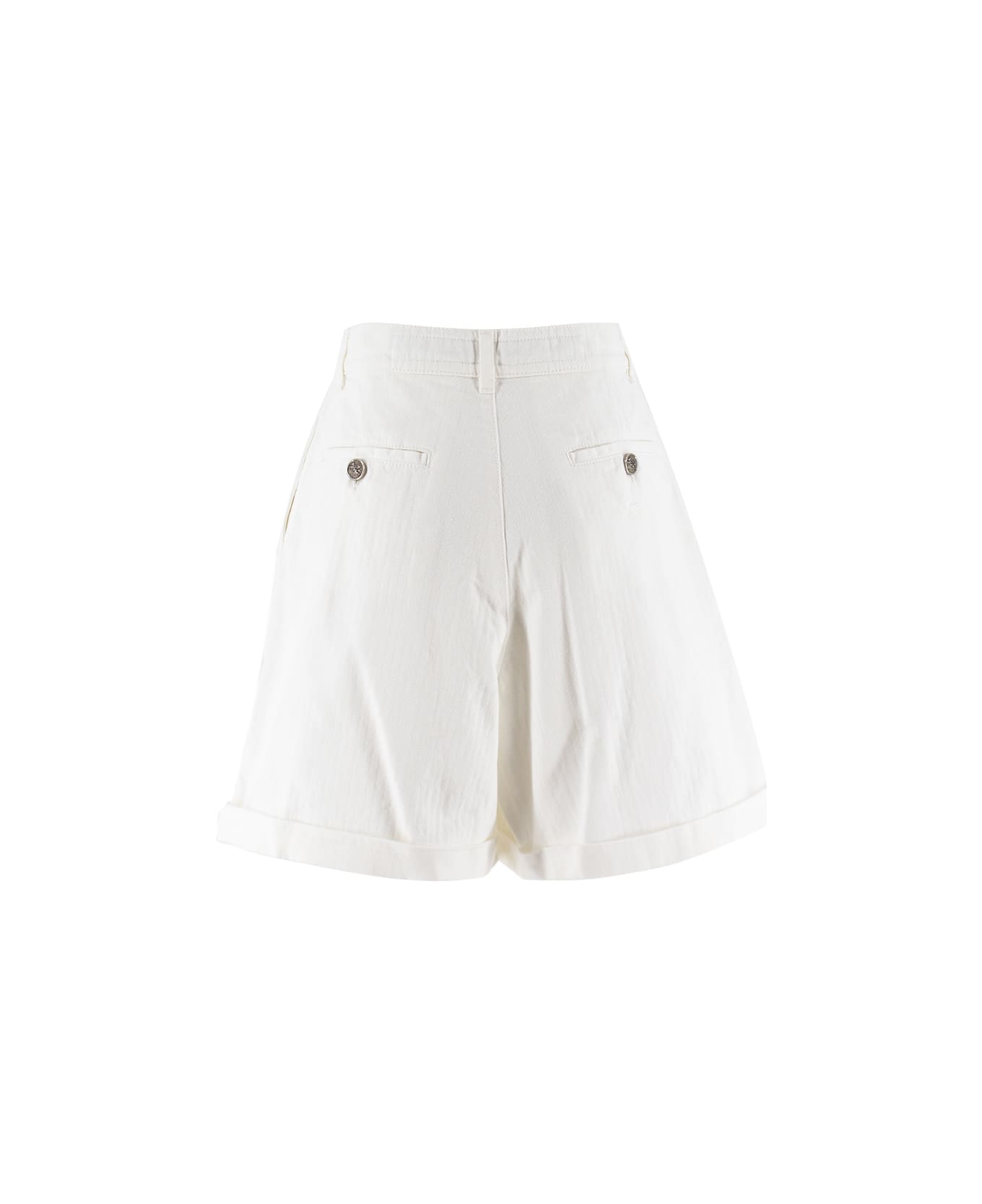 Etro Chevron Bermuda Shorts - WHITE