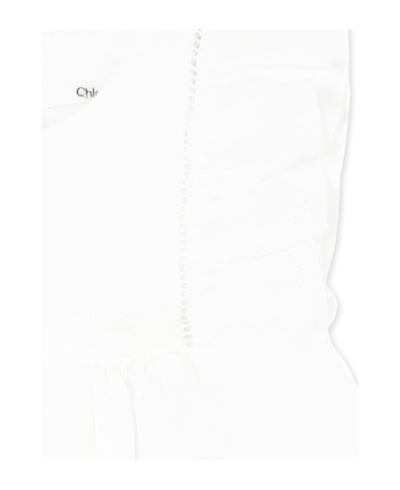 Chloé Multicolor Suit For Baby Girl With Flowers - Multicolor