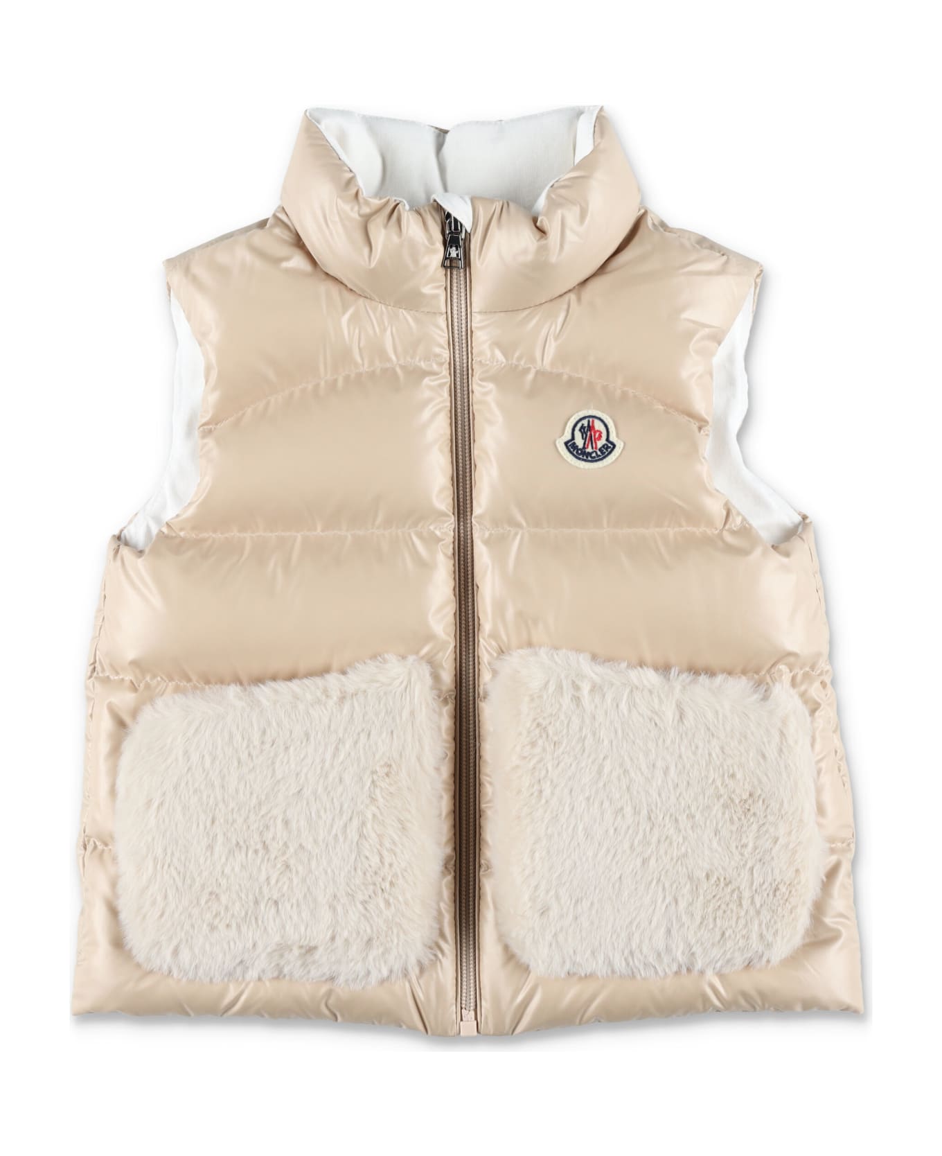 Moncler Vive Down Gilet - BEIGE