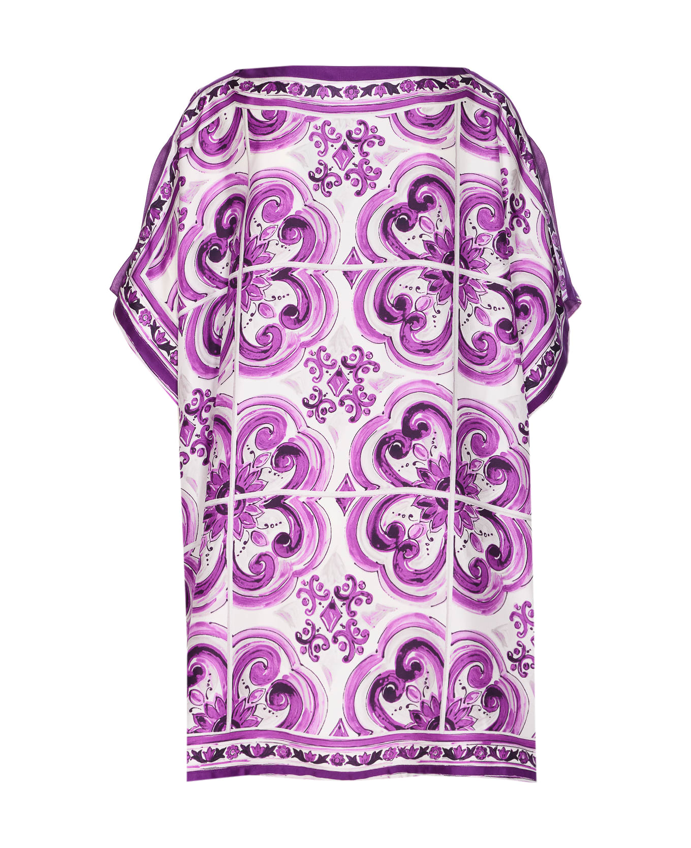 Dolce 
Gabbana Maiolica Print Kaftan - Purple