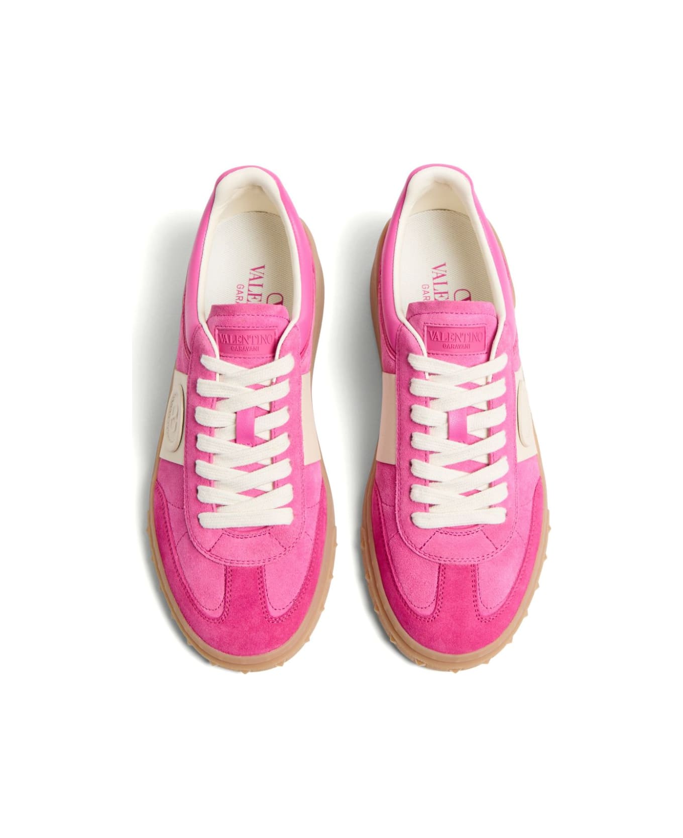 Valentino Garavani Upvillage Leather Sneakers - Fuchsia