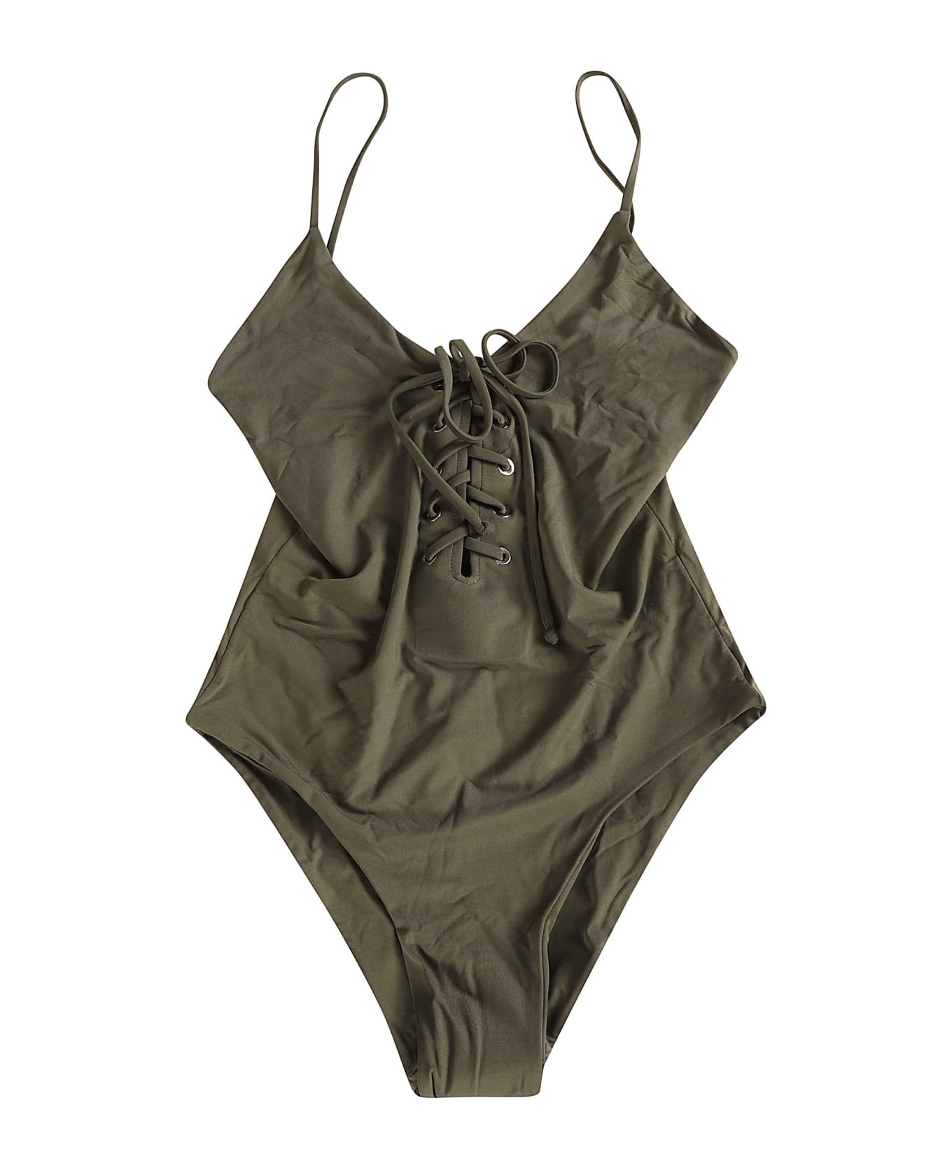 Federica Tosi Lace-tie Body - Olive