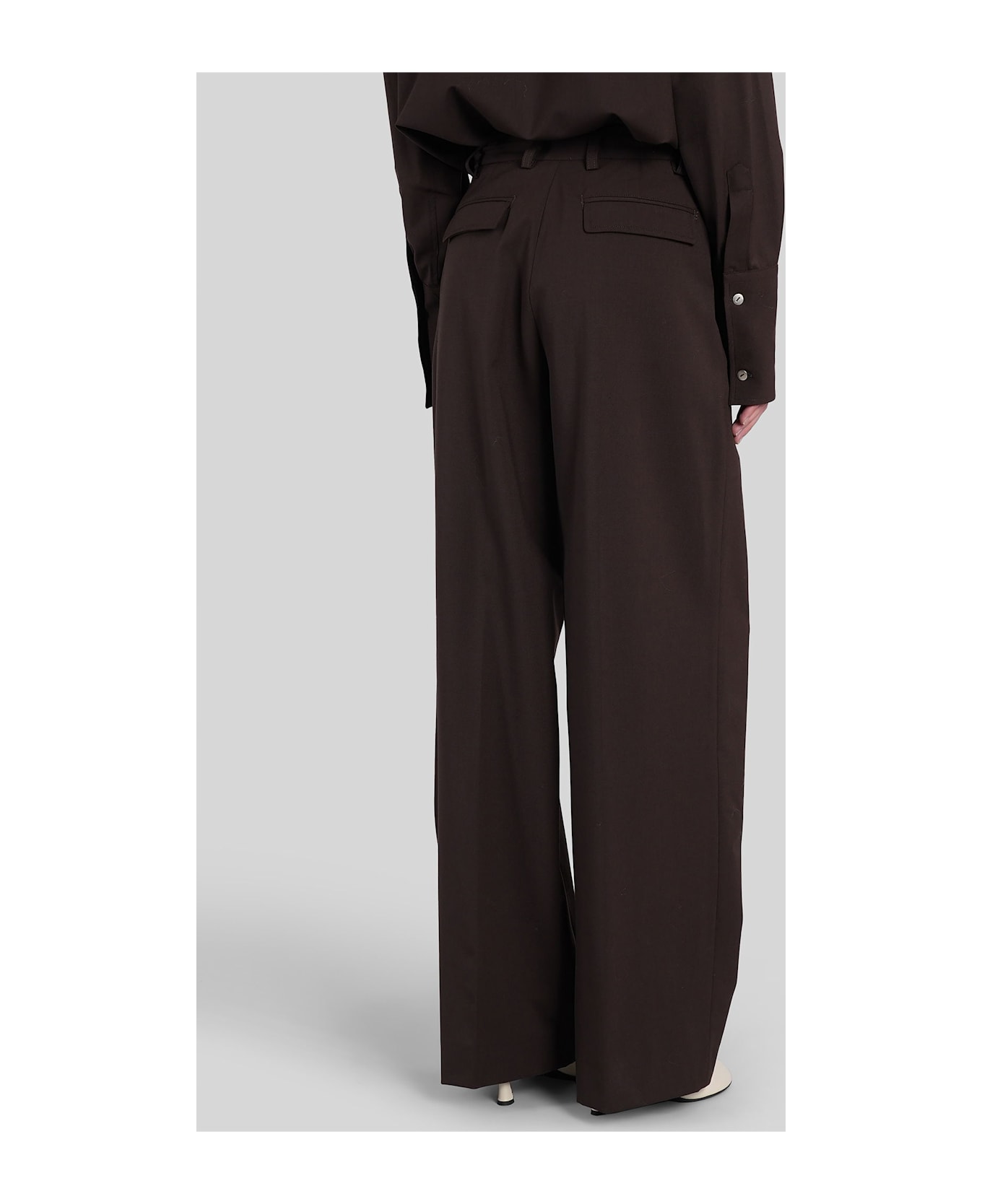 TheLatest C Axel 3104 Pants In Brown Polyester - brown
