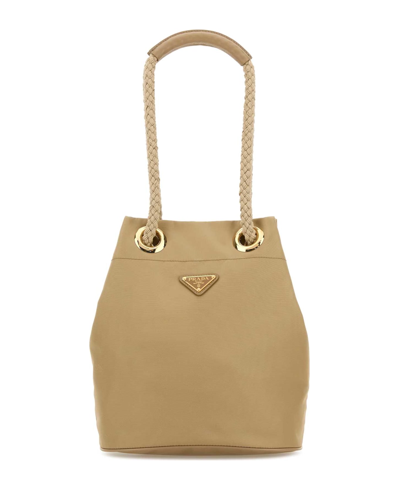 Prada Sand Re-nylon Prada Mariner Bucket Bag - CAMMELLO