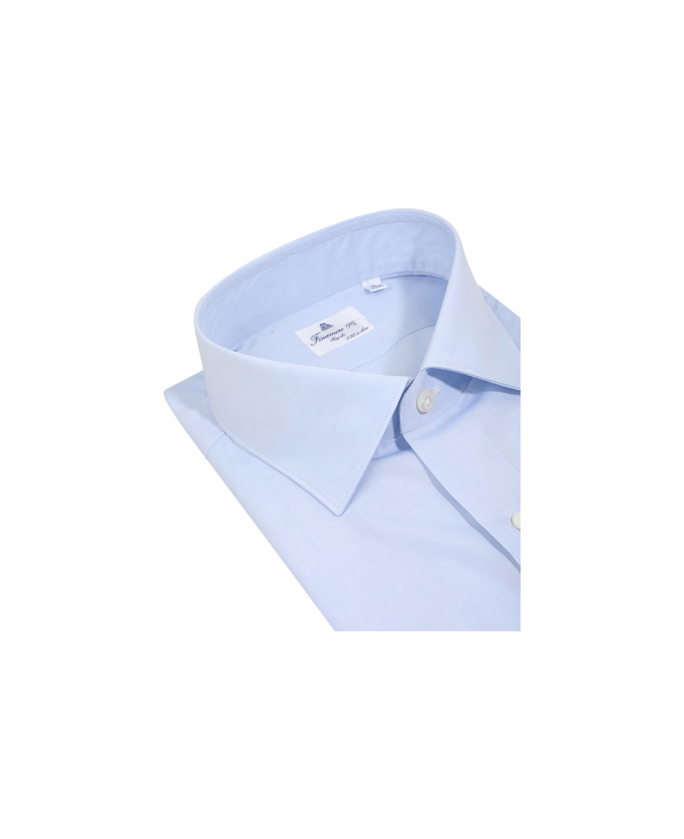 Finamore Seattle Plain Shirt - Blue