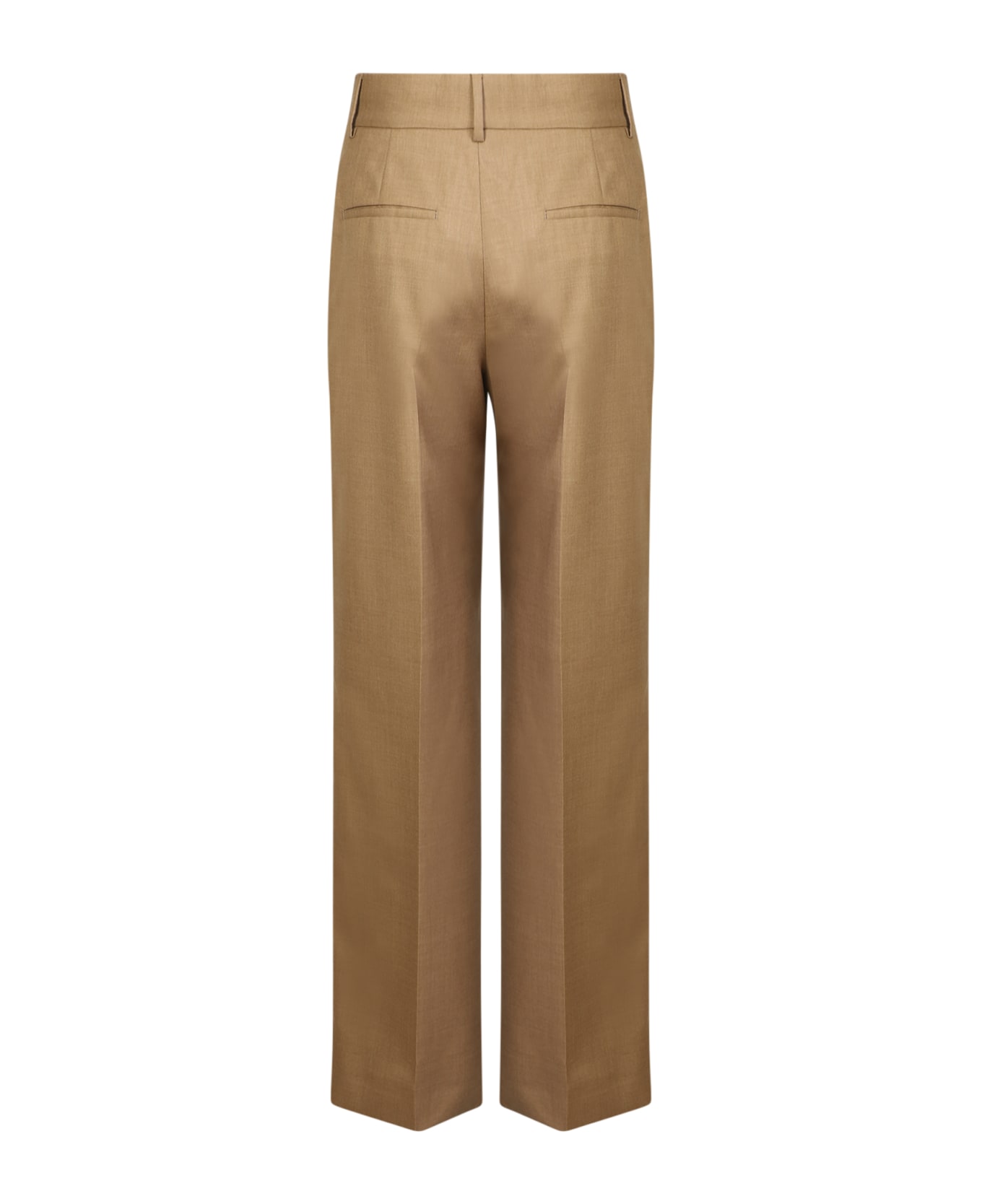 Burberry Wide-leg Tailored Trousers - Beige