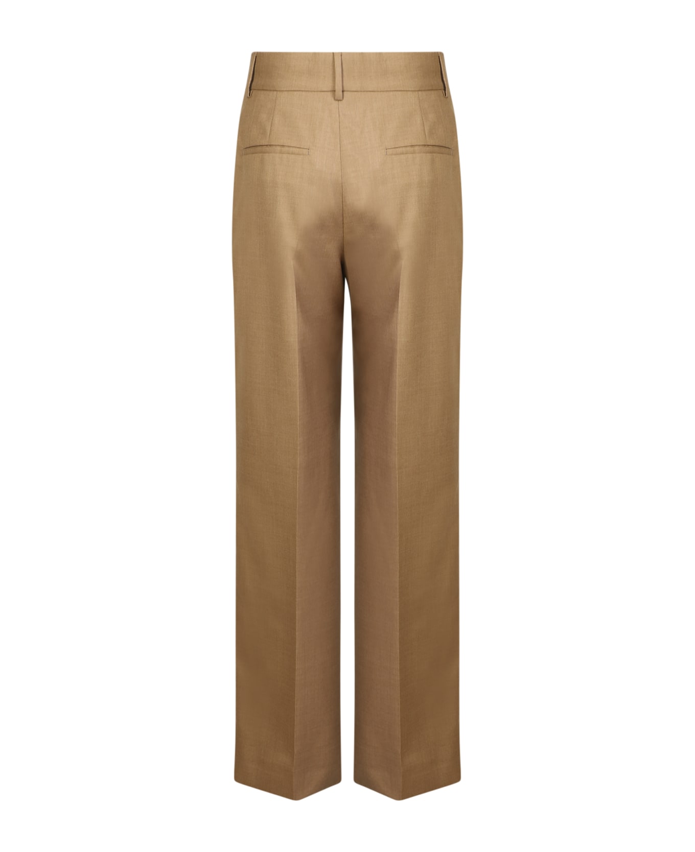 Burberry Wide-leg Tailored Trousers - Beige