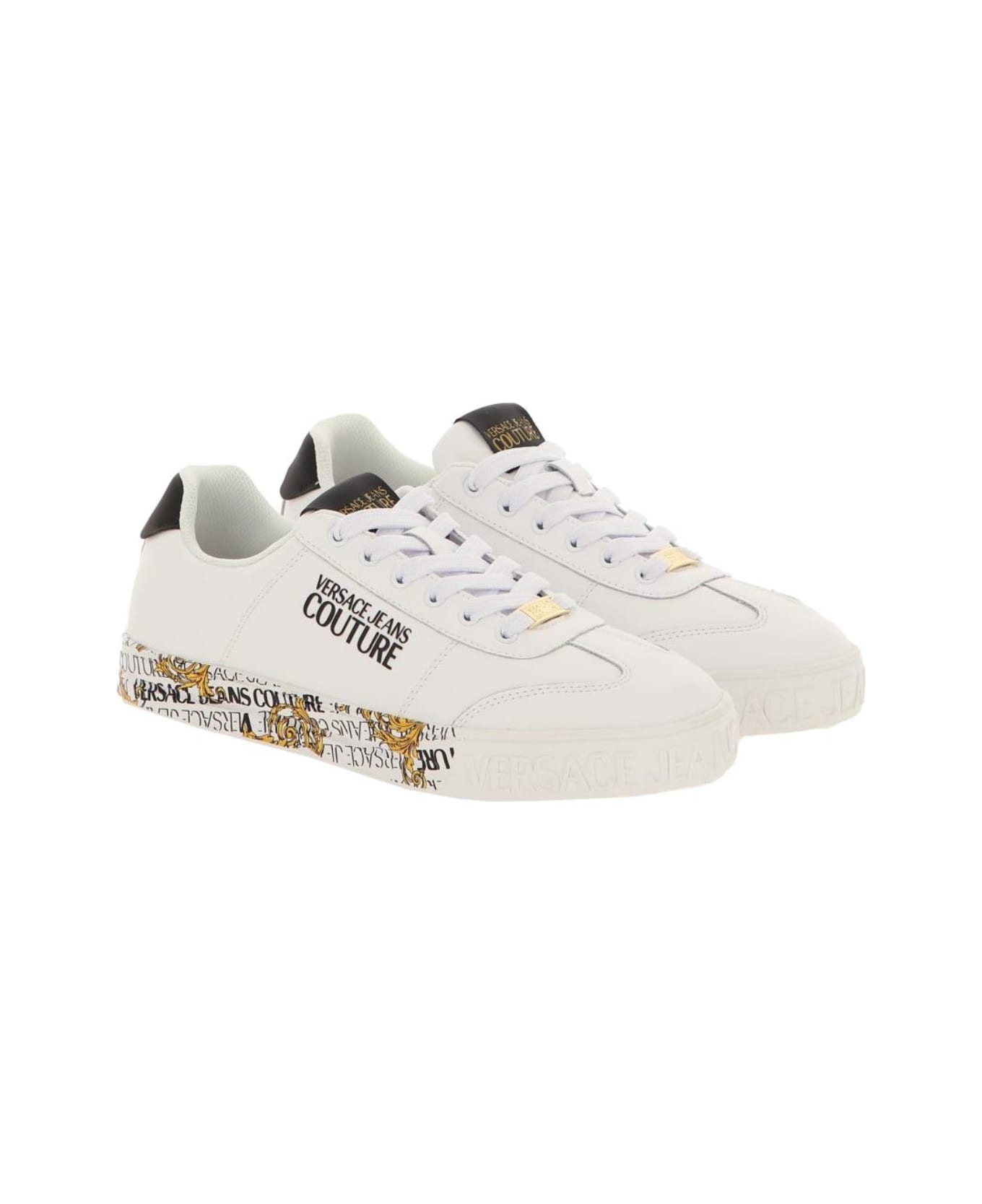 Versace Jeans Couture White Sneakers - White