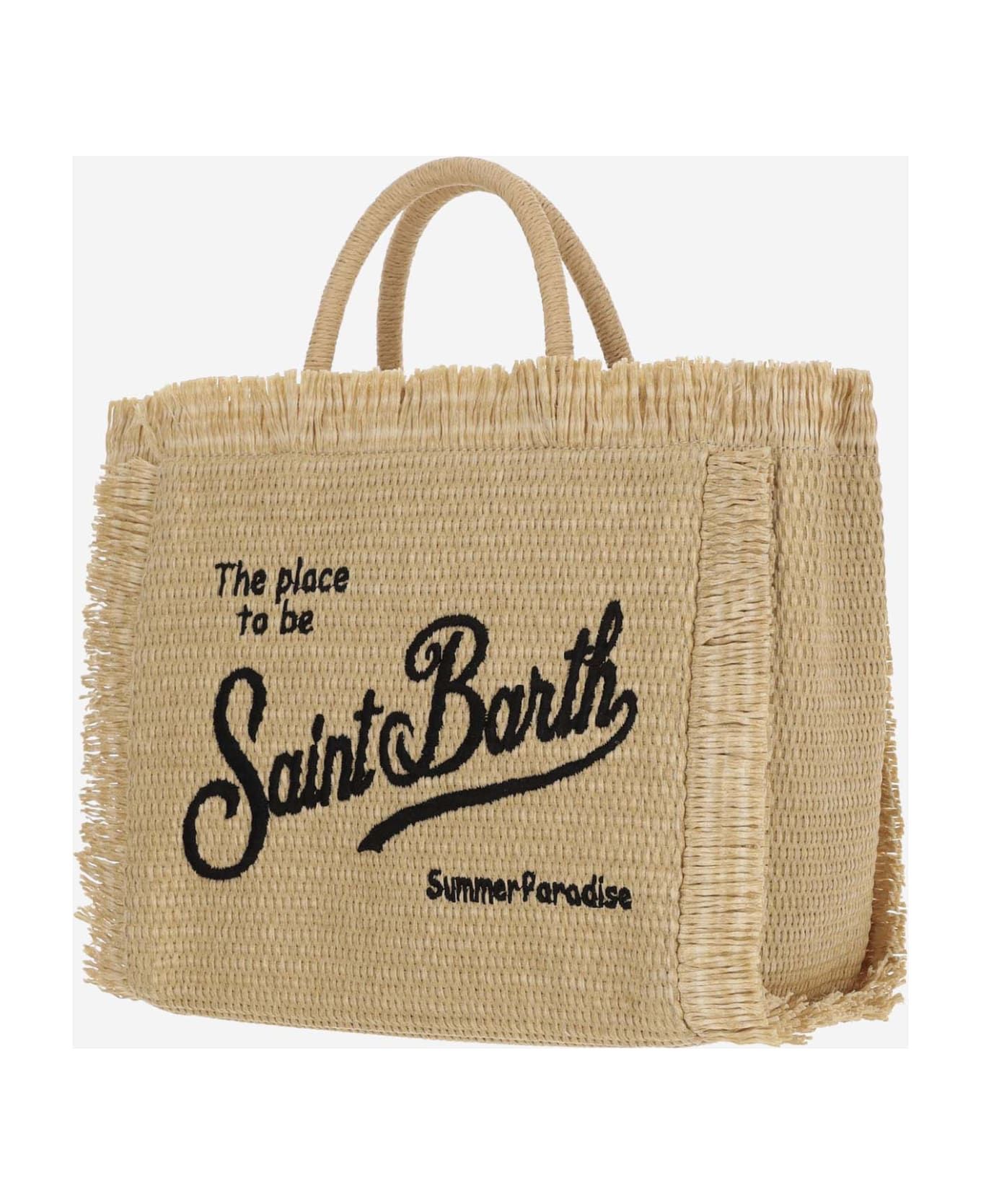 MC2 Saint Barth Colette Tote Bag With Logo - Beige