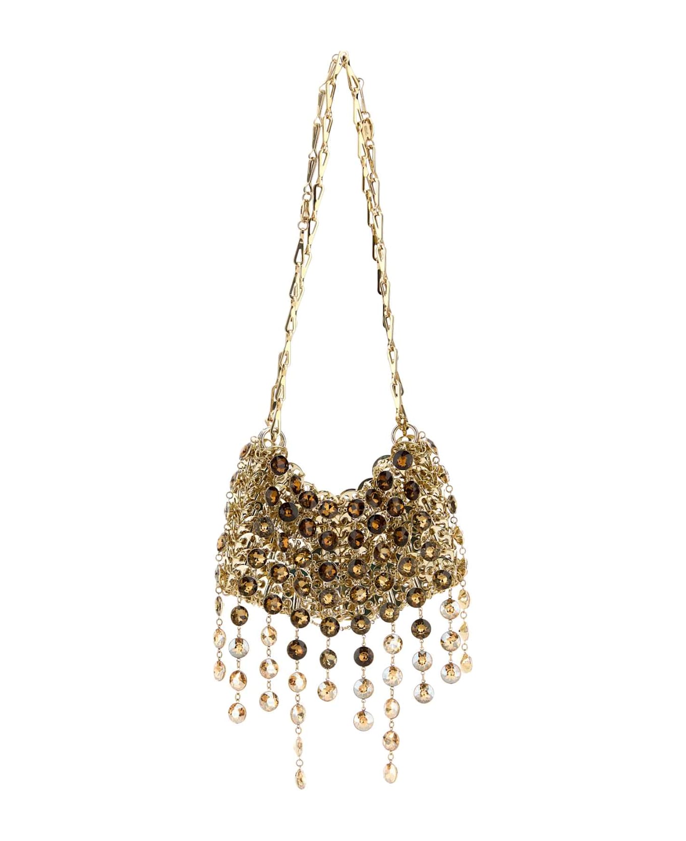Paco Rabanne Gold Metal Mesh 1969 Shoulder Bag - GOLDTOPAZ