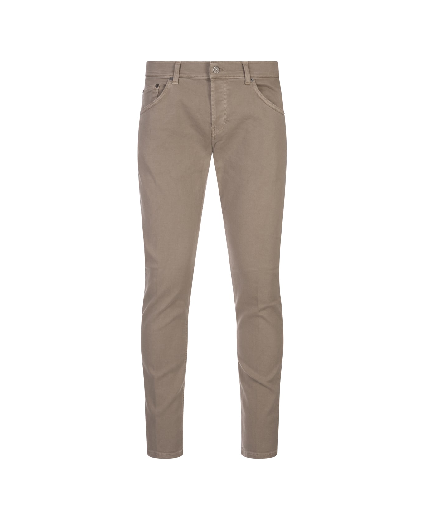 Dondup Mius Slim Fit Jeans In Sand Bull Stretch - Brown デニム