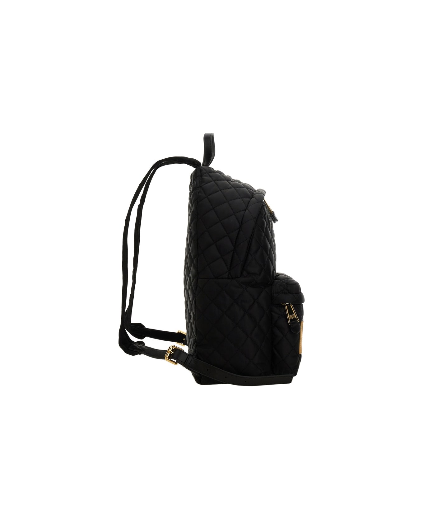 Moschino "quilted Logo" Backpack - BLACK