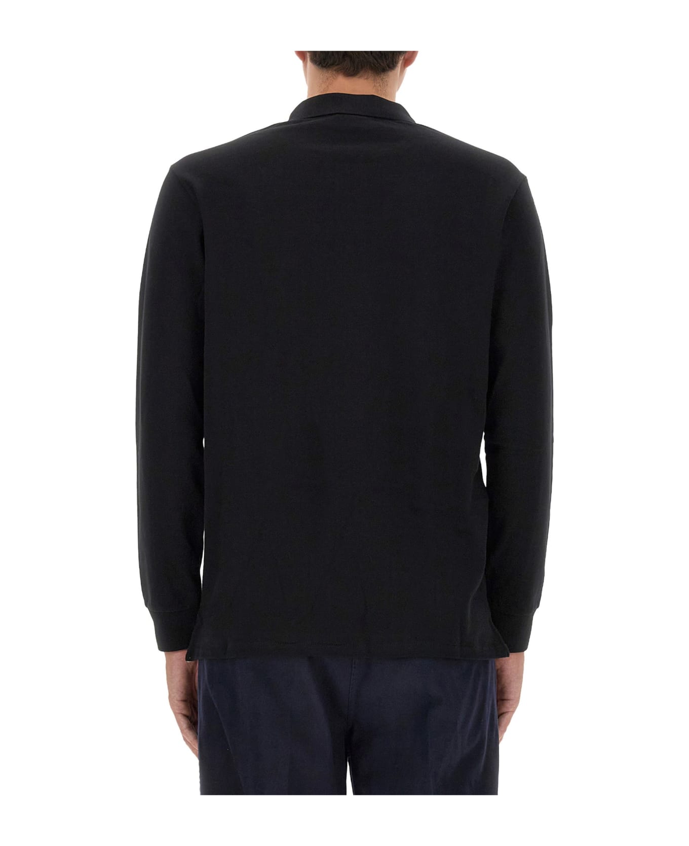 PS by Paul Smith Polo Shirt With Zebra Patch - Nero