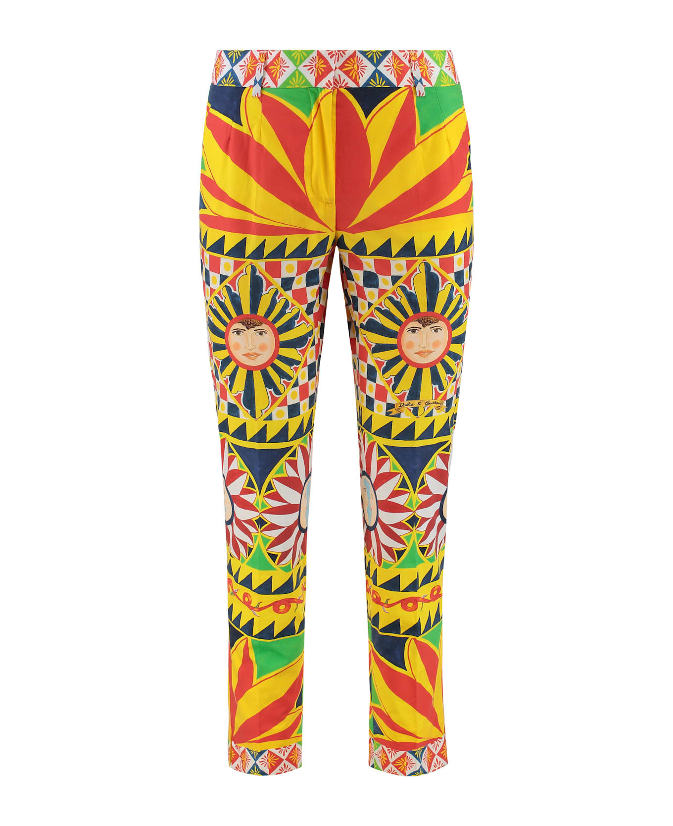 Dolce & Gabbana Cropped Pants - Multicolor