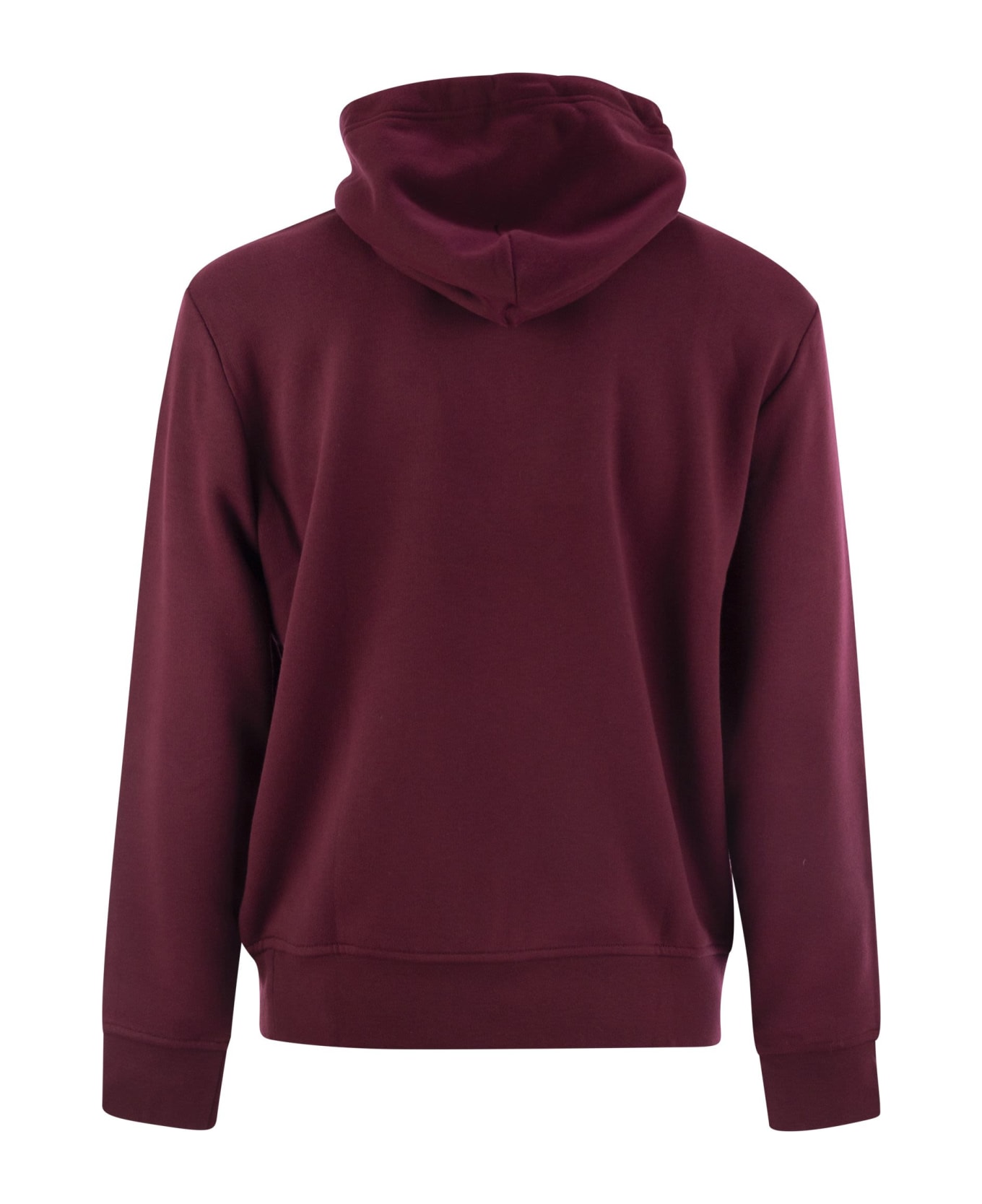 Polo Ralph Lauren Cotton Blend Sweatshirt With Logo - Bordeaux