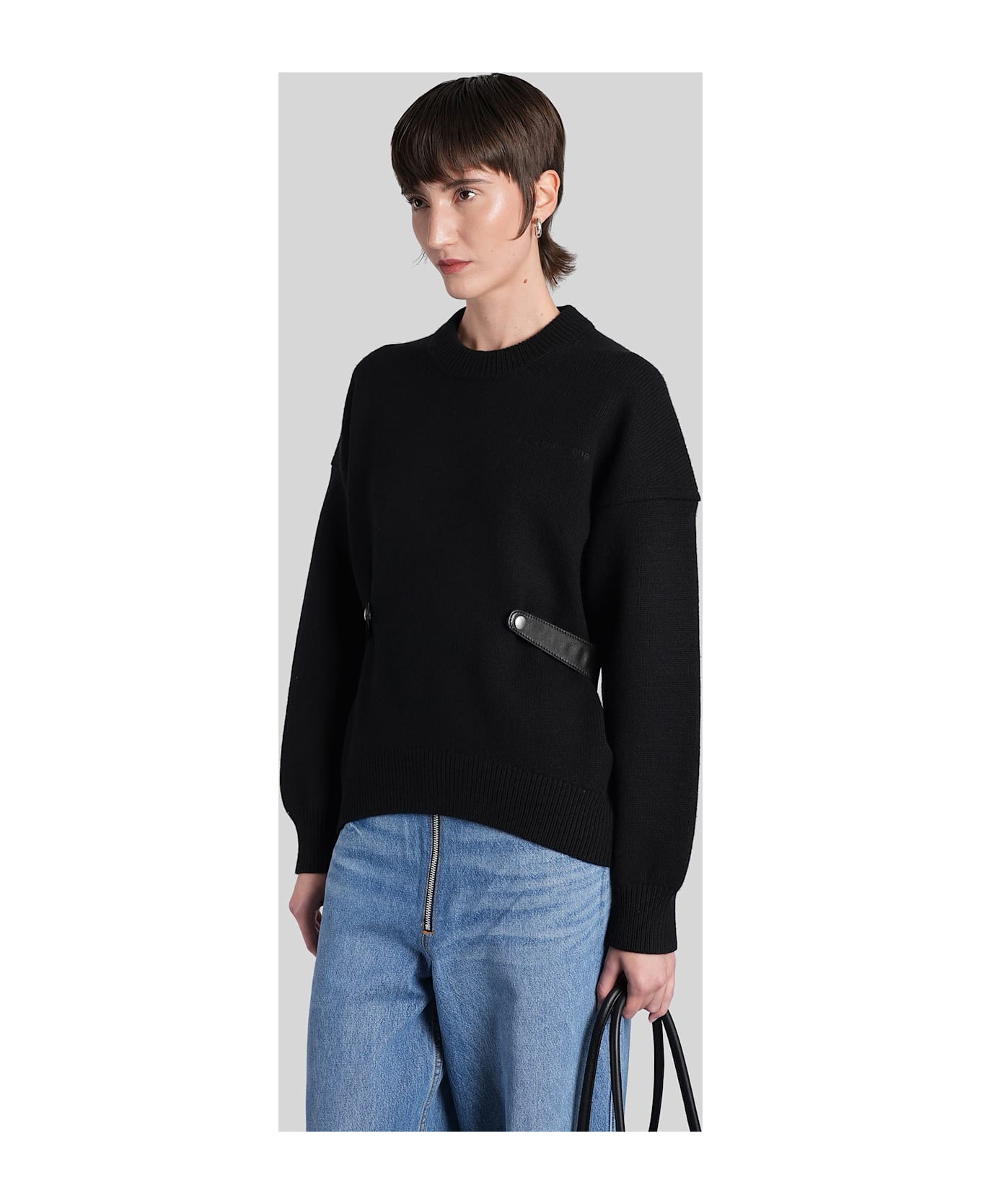 Alexander Wang Knitwear In Black Wool - black