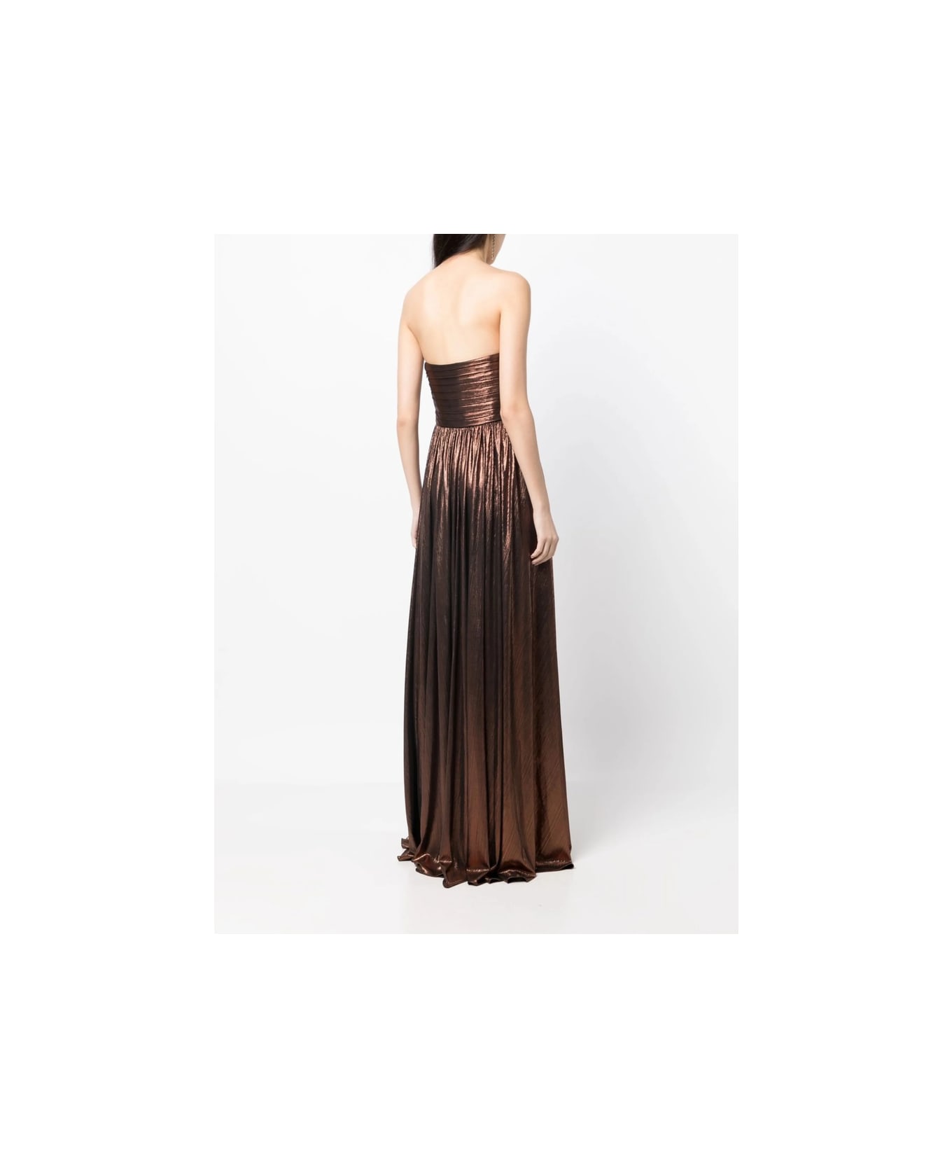 retrofete Dress - BROWN/METALLIC