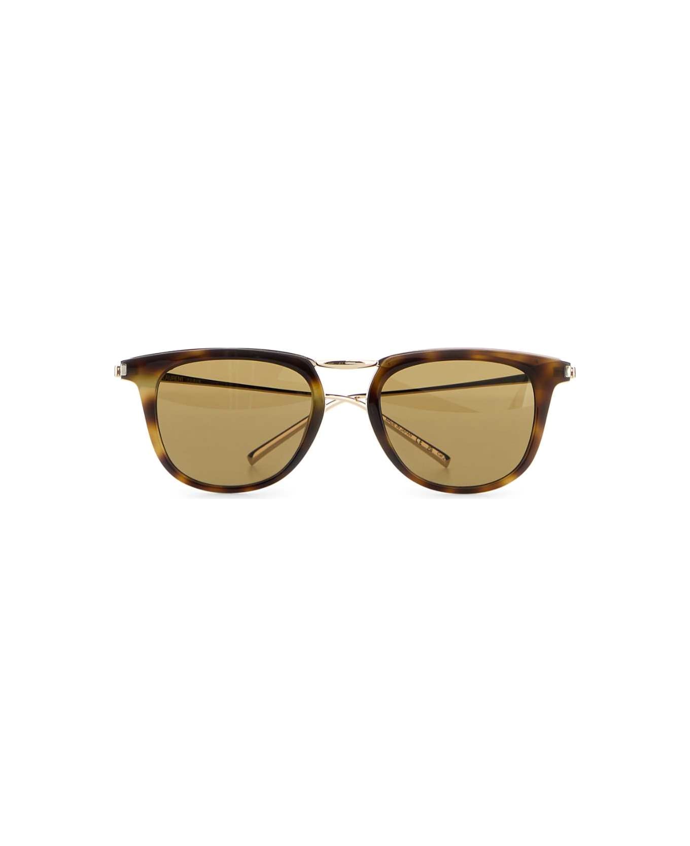 Saint Laurent Print Acetate And Metal Sl 753 Sunglasses - HAVANAGOLDBROWN