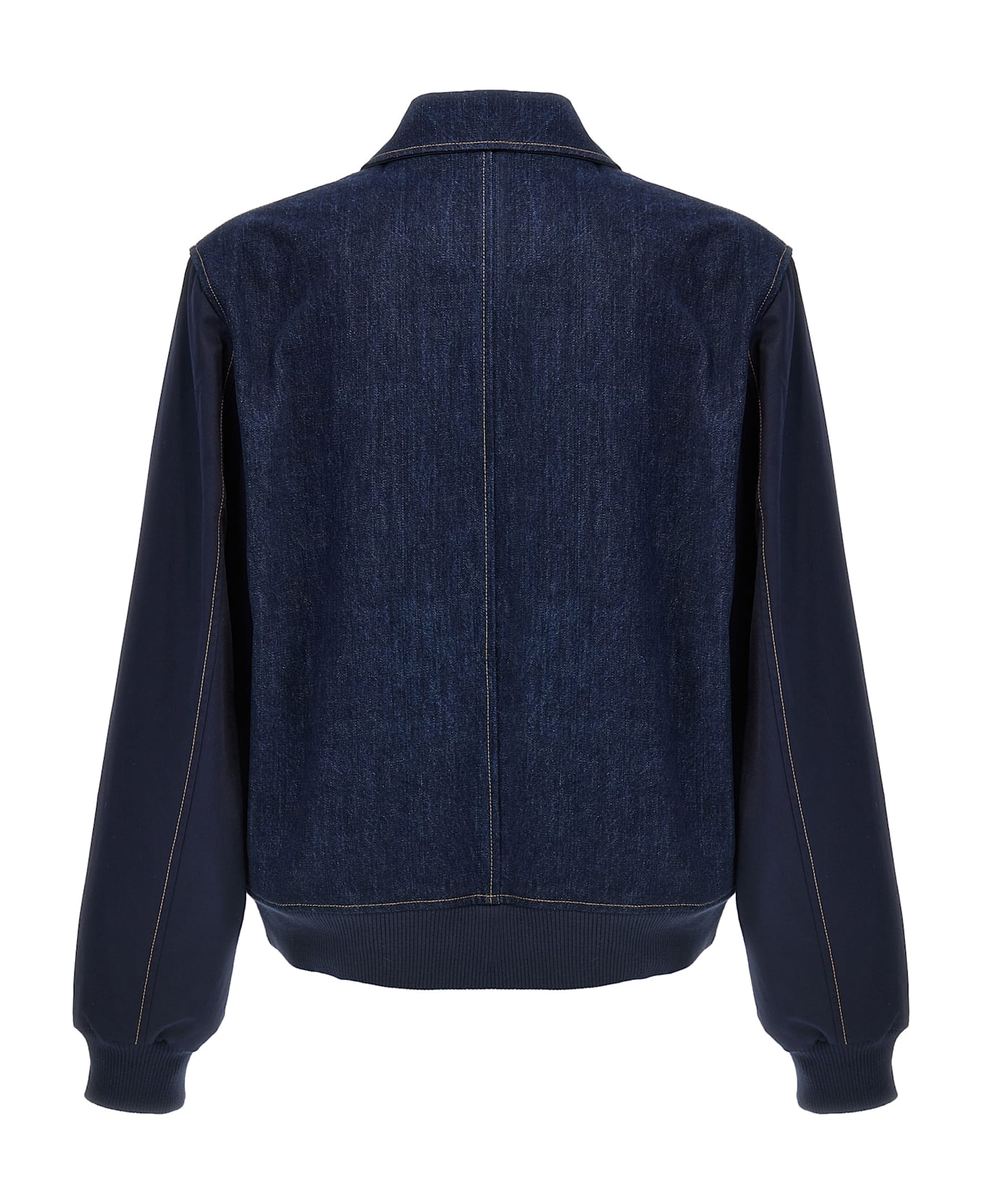 Wales Bonner 
the Echo Denim Varsity
 Jacket - Blue